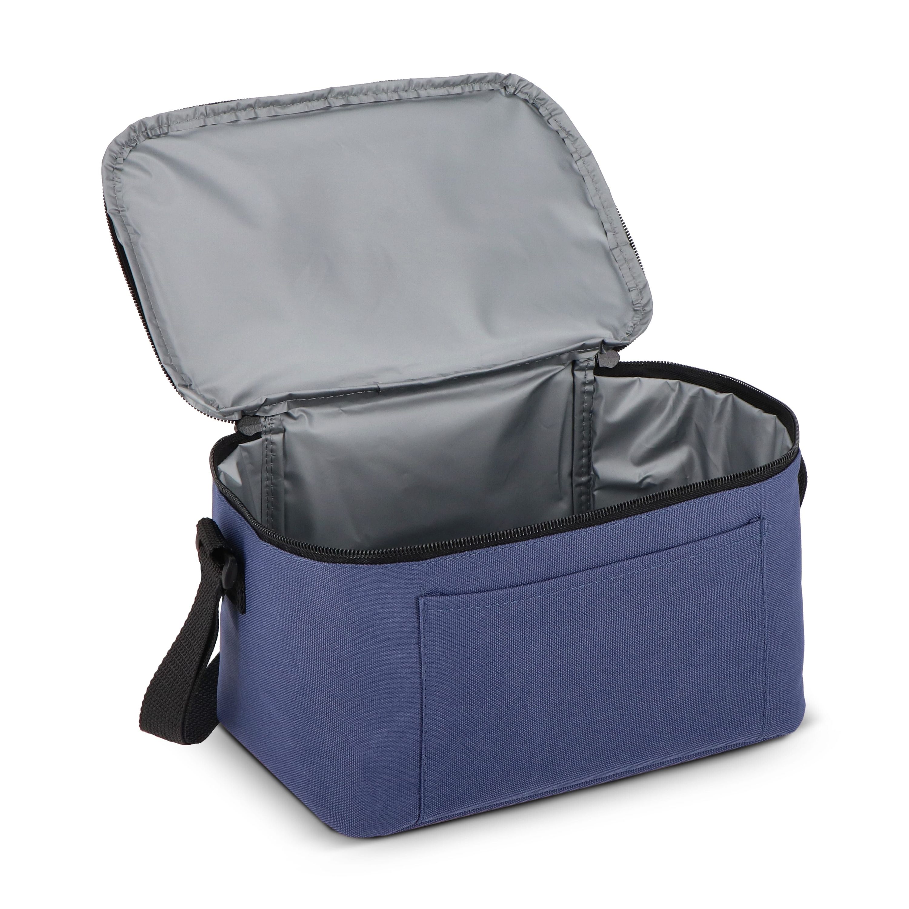 R-PET 600D 6-Dosen-Kühltasche 25 x 14,5 x 15,5 cm 5 l - dunkelblau-465