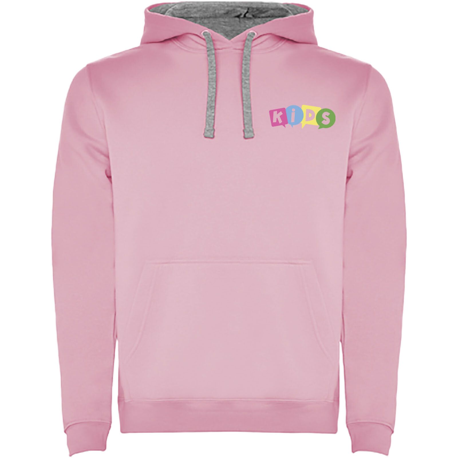 Urban Kapuzenpullover für Kinder - hellrosa -  marl grau-669