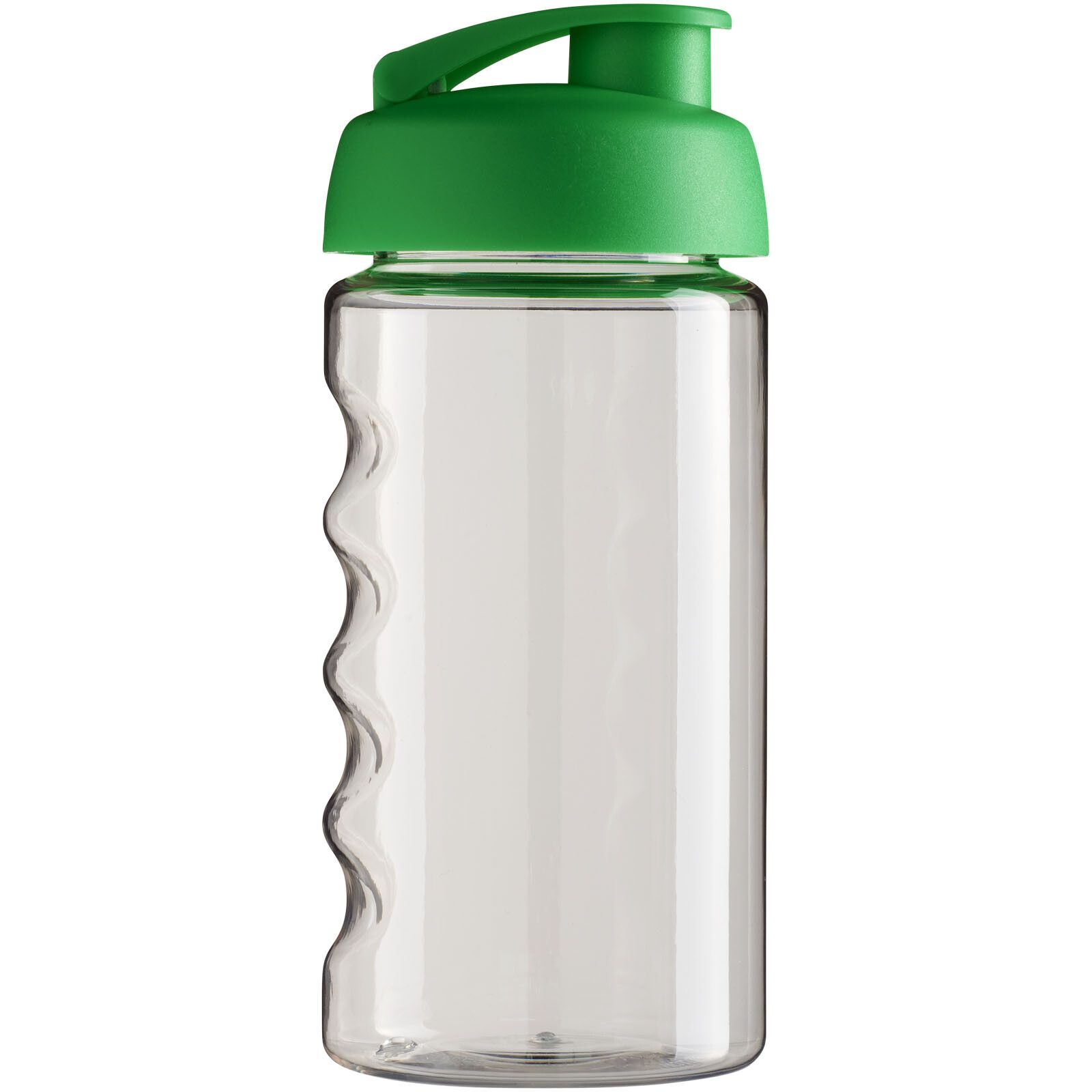 H2O Active Bop 500 ml Sportflasche mit Klappdeckel - transparent -  grün-322