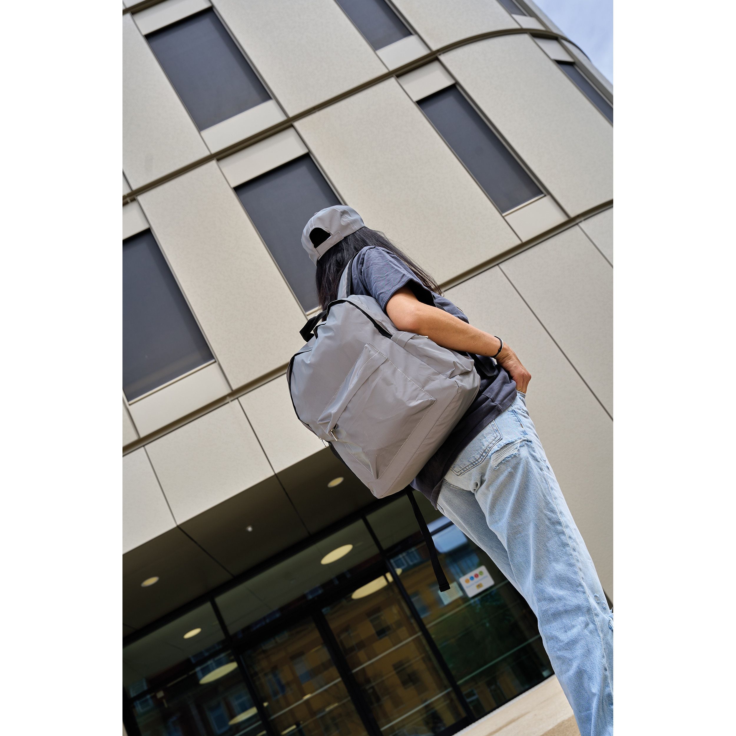 Reflektierender Rucksack Crewe - silbergrau-918