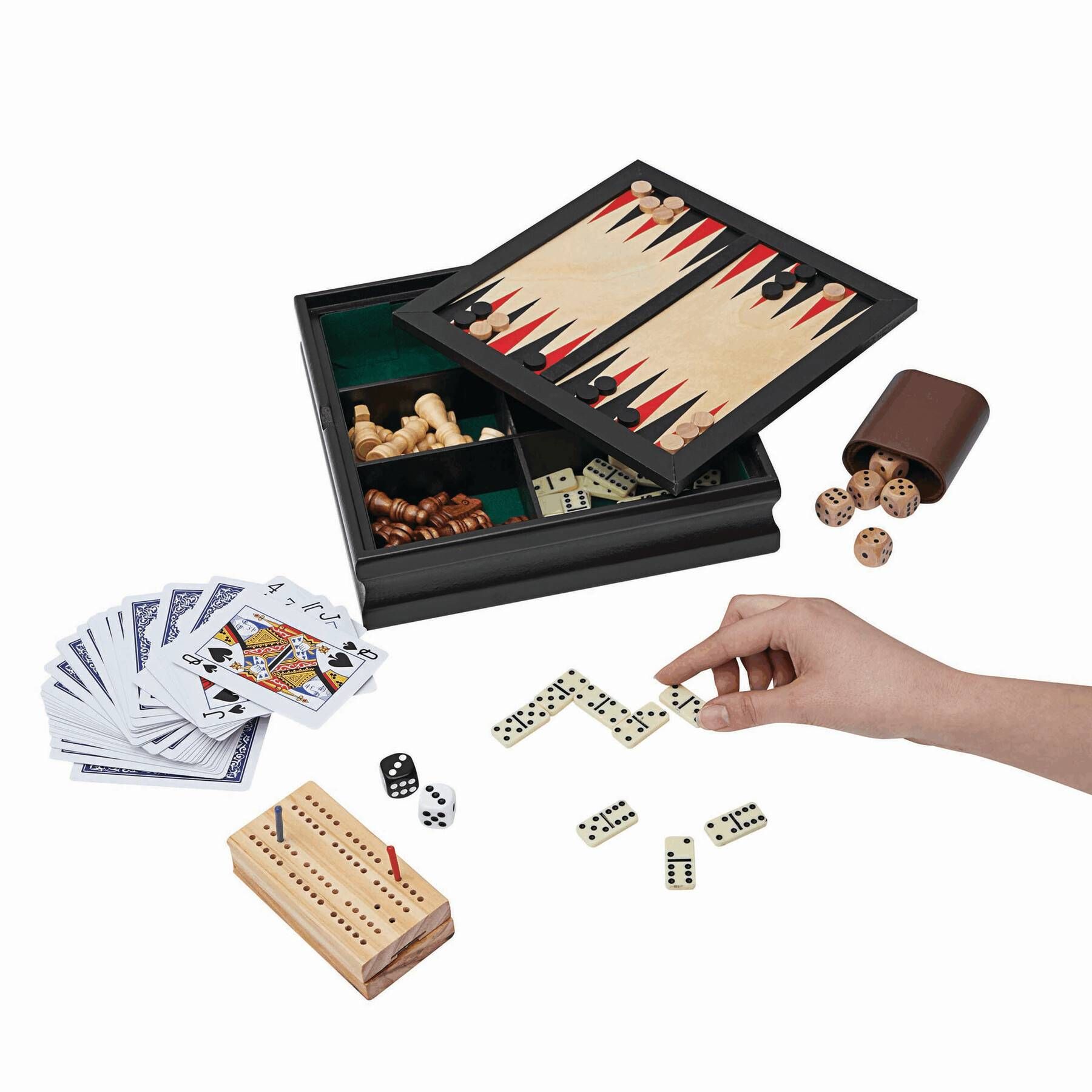 Spielesammlung FAMILY-FUN - braun-405