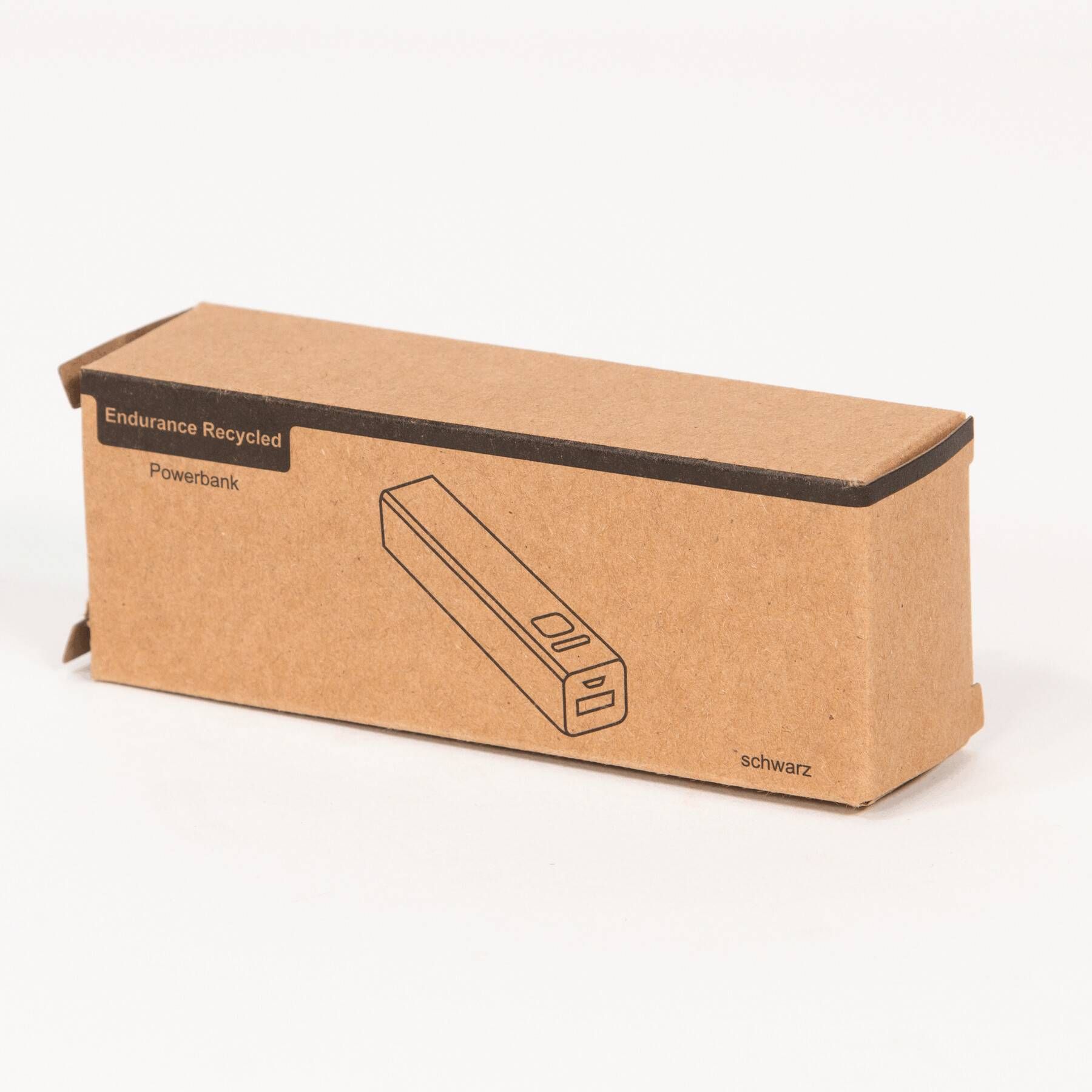 Powerbank ENDURANCE RECYCLED - schwarz-428