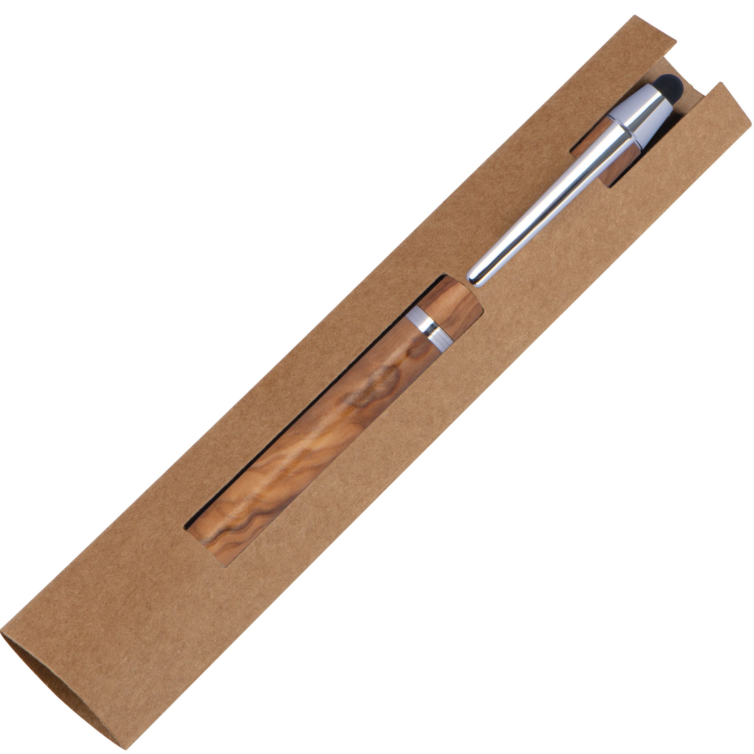 Holz Kugelschreiber mit Touchfunktion Erfurt - beige-567