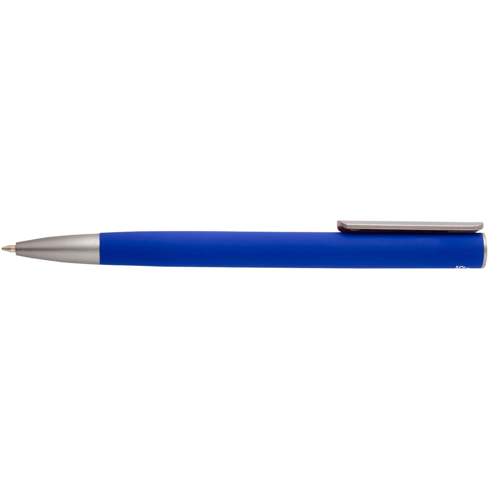 Ziguur Kugelschreiber aus recyceltem Aluminium (blaue Mine) - blau-114
