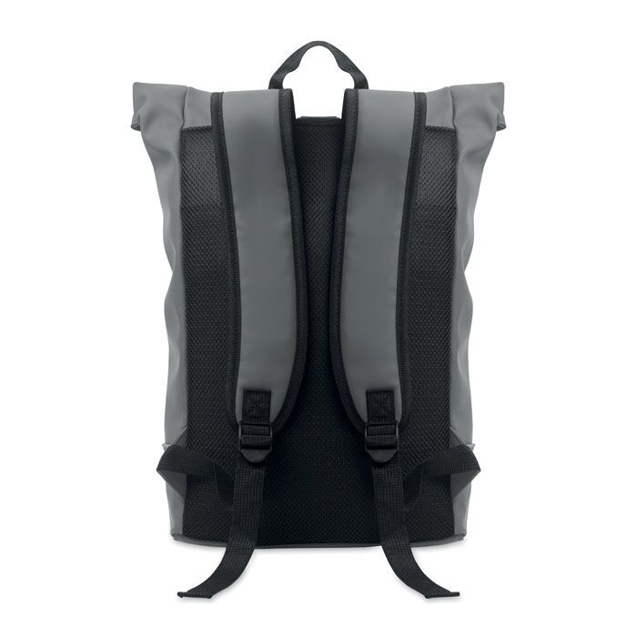 15" Rolltop-Laptop-Rucksack LAPTOSA - steingrau-636