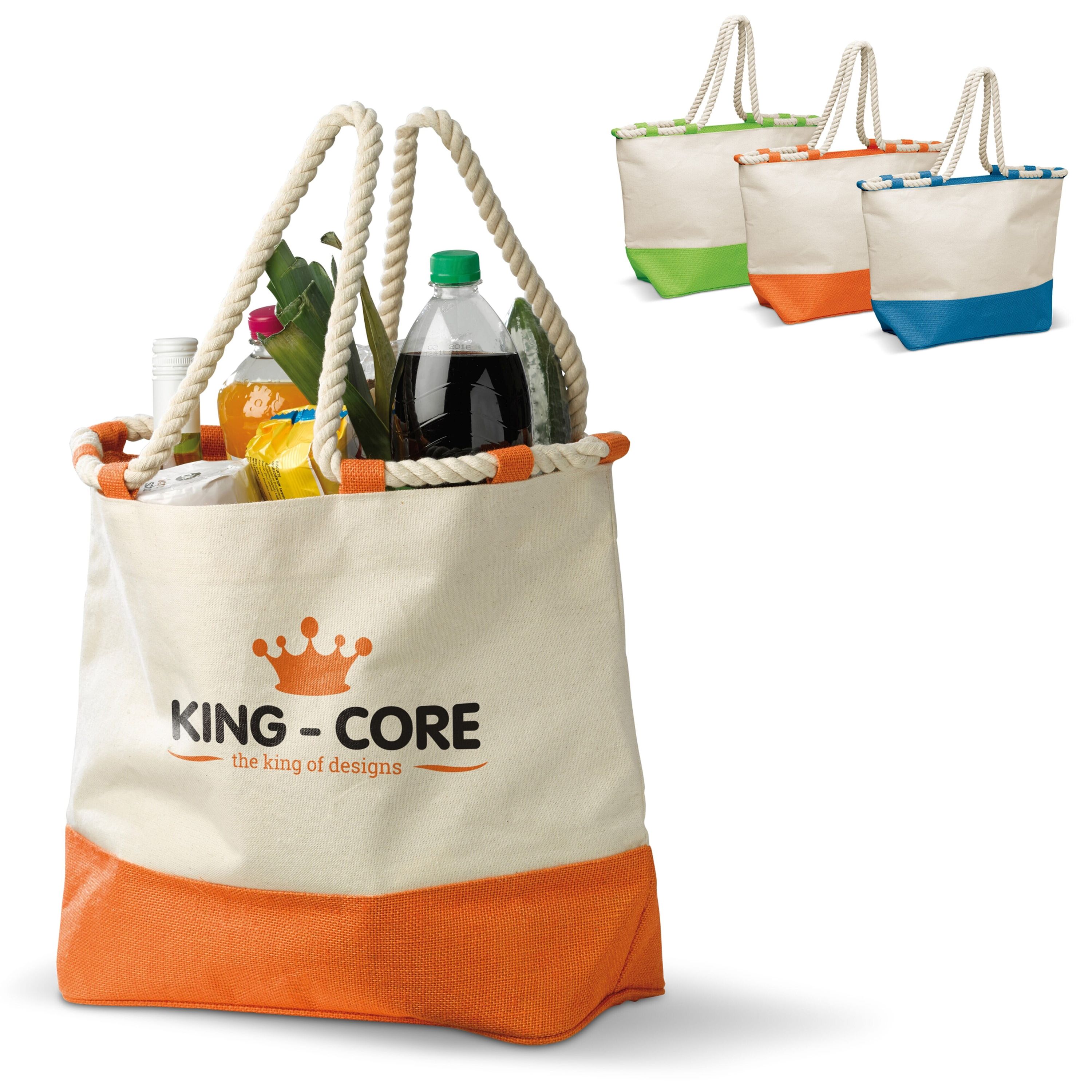Tragetasche Segeltuch 380g/m² - orange-767