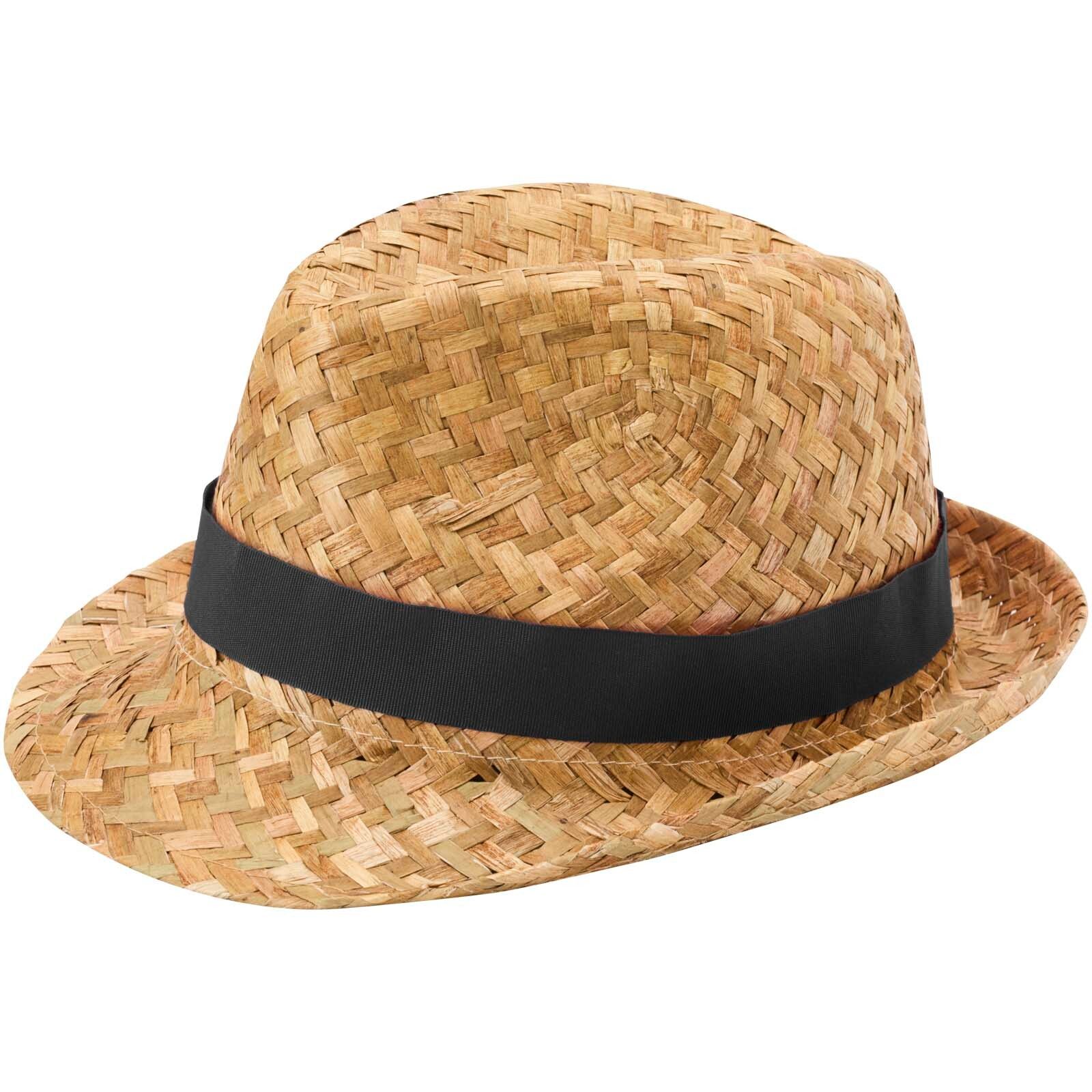 Pricus Strohhut - schwarz -  natur - 0-325