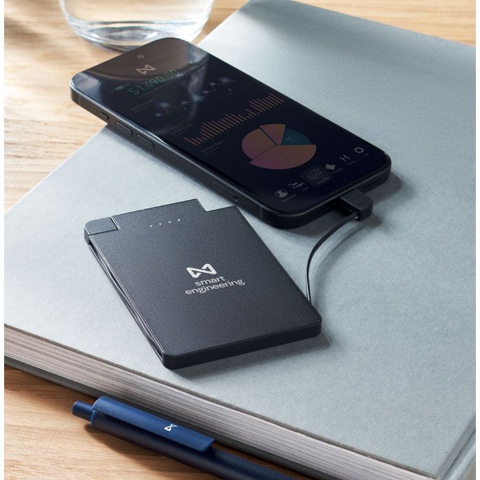 Magnetische Powerbank 2500 mAh SLIMPO - schwarz-511
