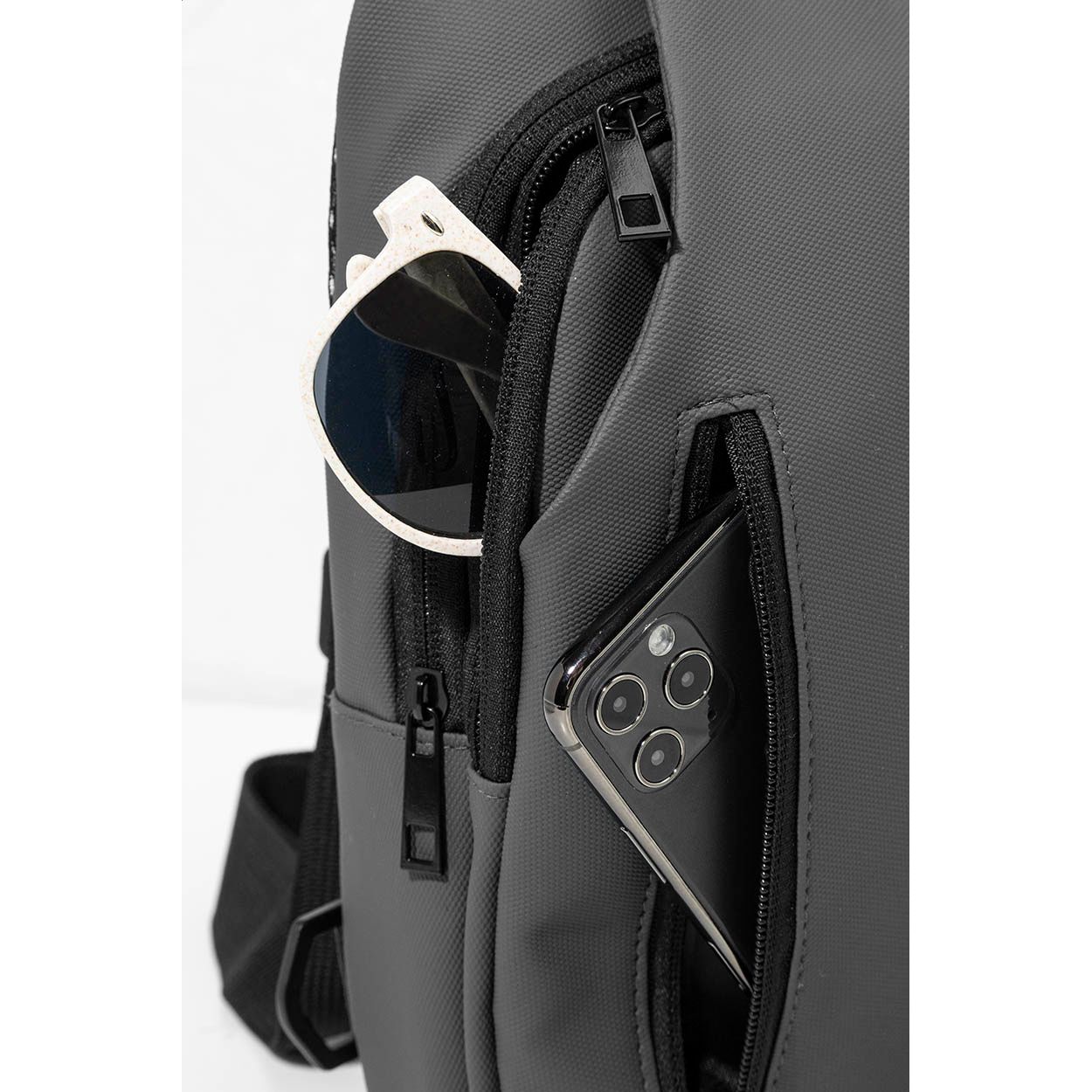 Crobud Shoulder bag, RPET - grau-703