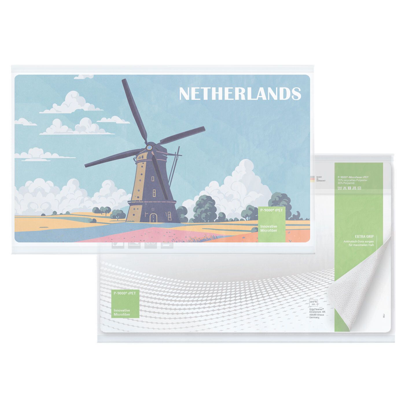 rPET GripCleaner® 4in1 Mousepad 28x16 cm-209