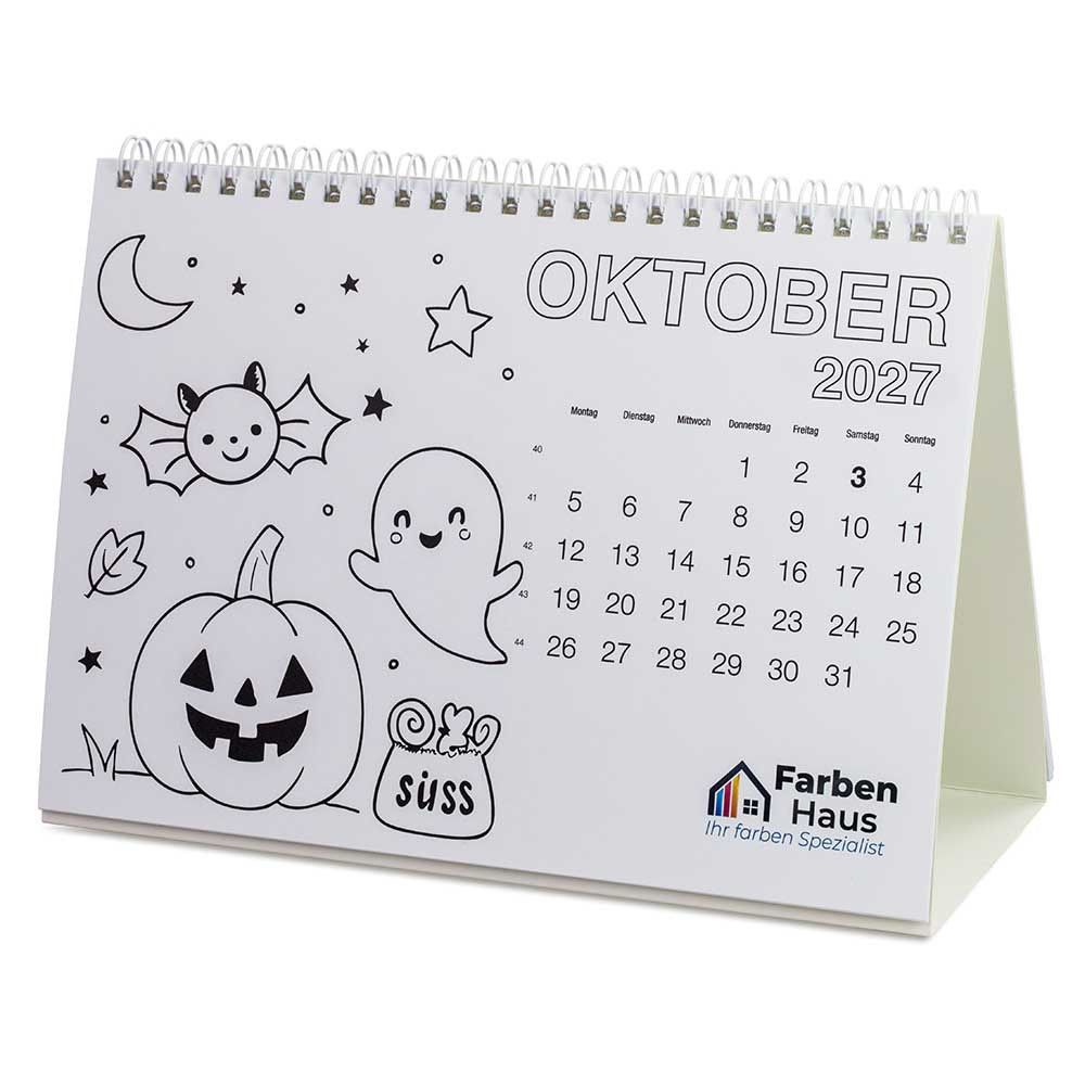 Ausmal-Tischkalender - mit Digitaldruck-509