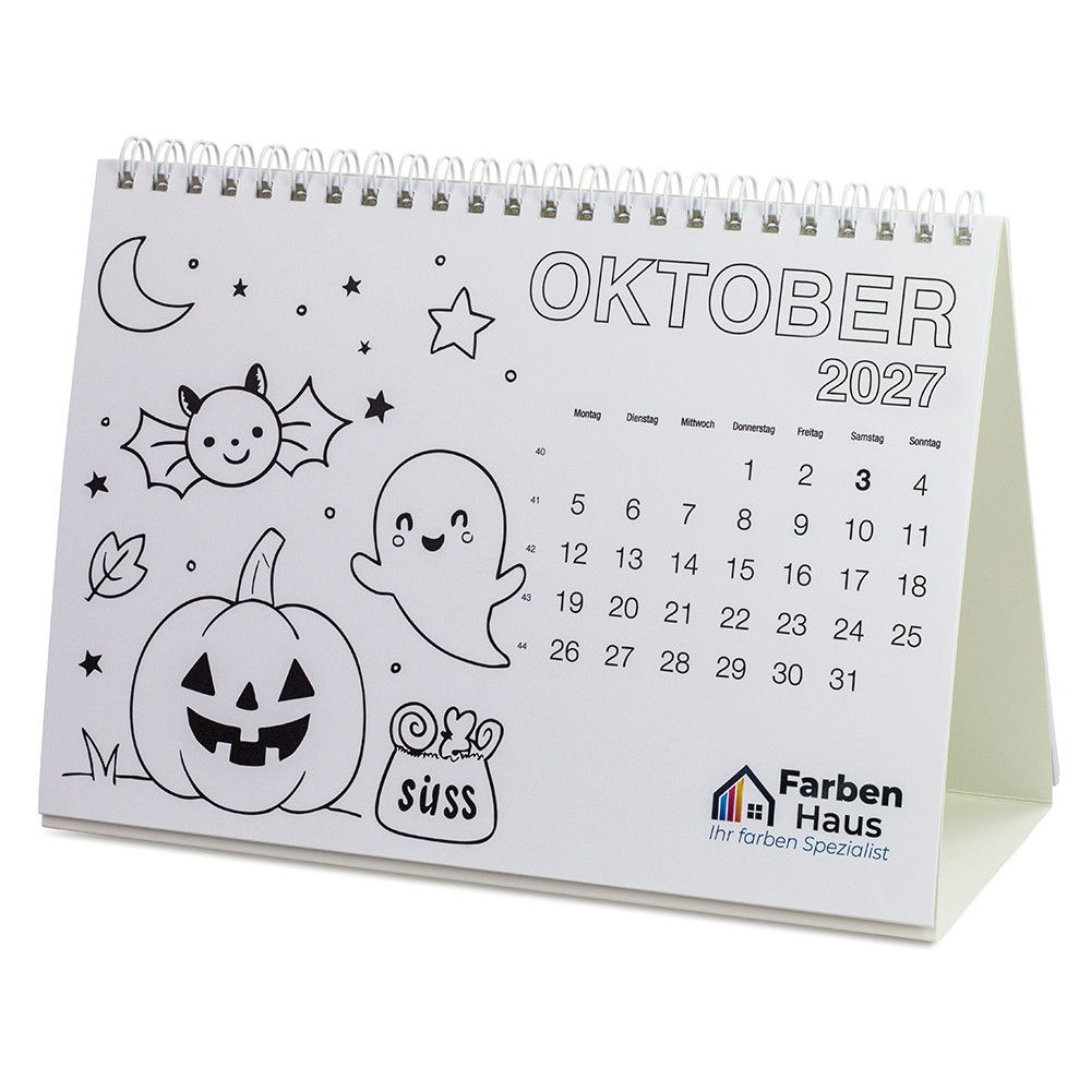 Ausmal-Tischkalender - mit Digitaldruck-509