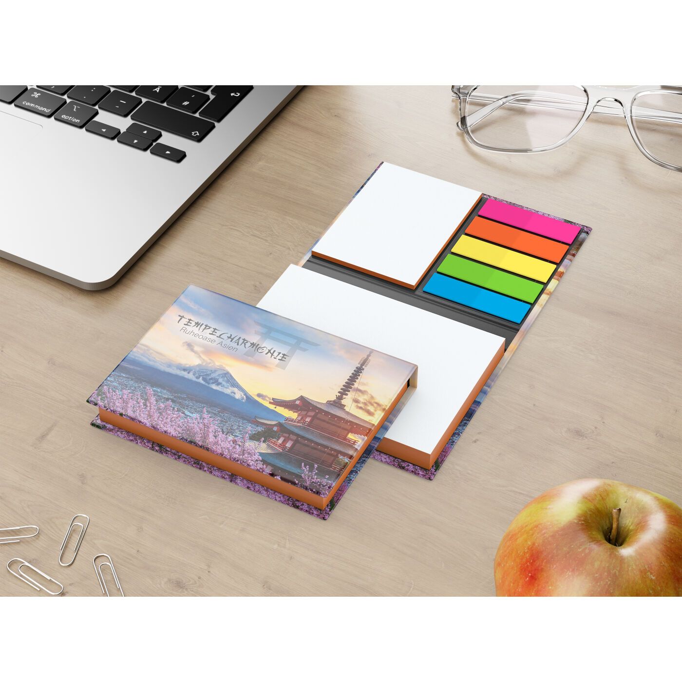 Haftnotiz-Set Wien, glänzend, orange-356