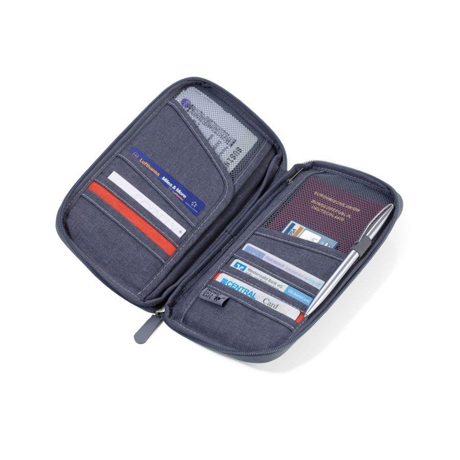 Troika Etui SAFE FLIGHT - grau - orange-724