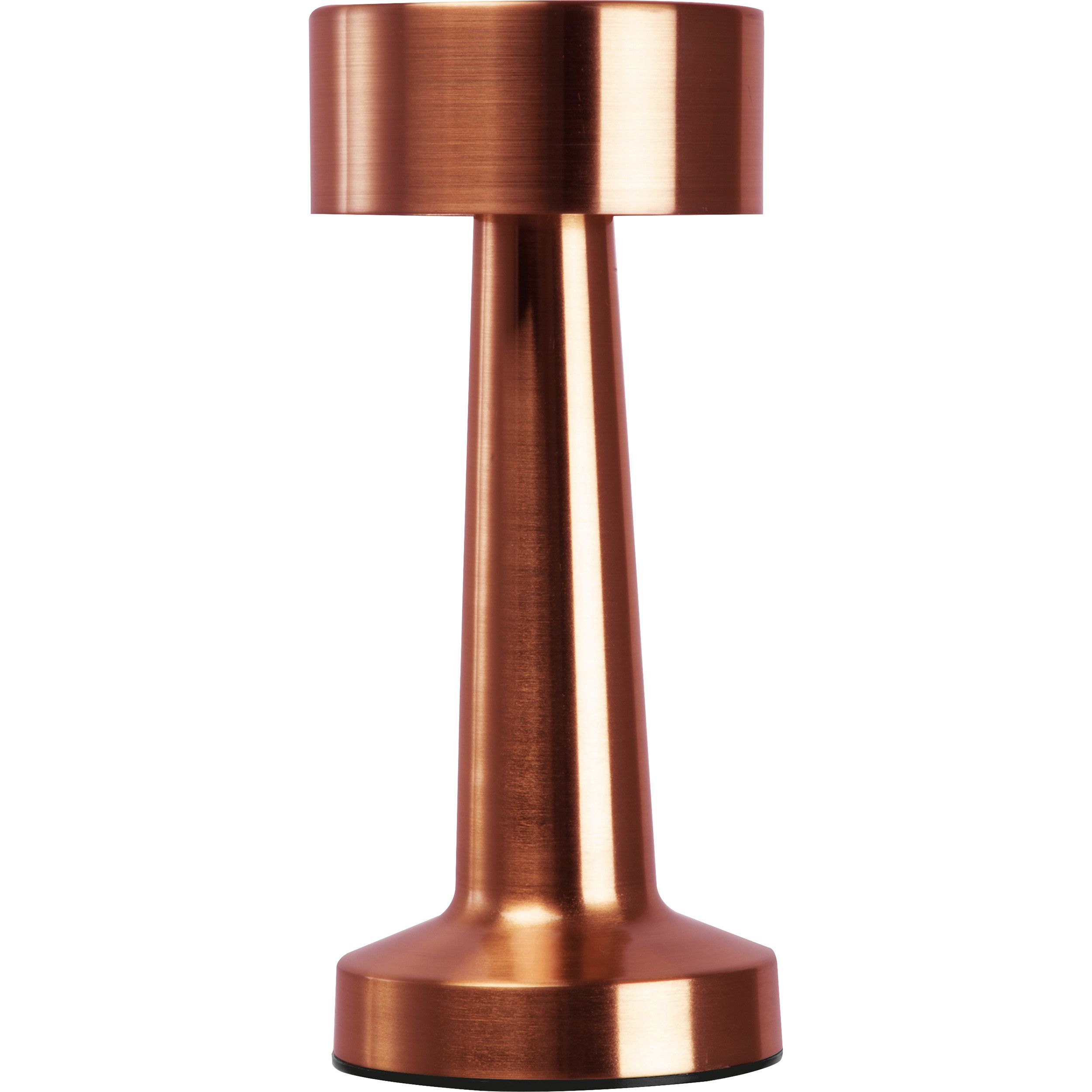 Tischlampe aus Edelstahl mit Akku  - kupfer-999