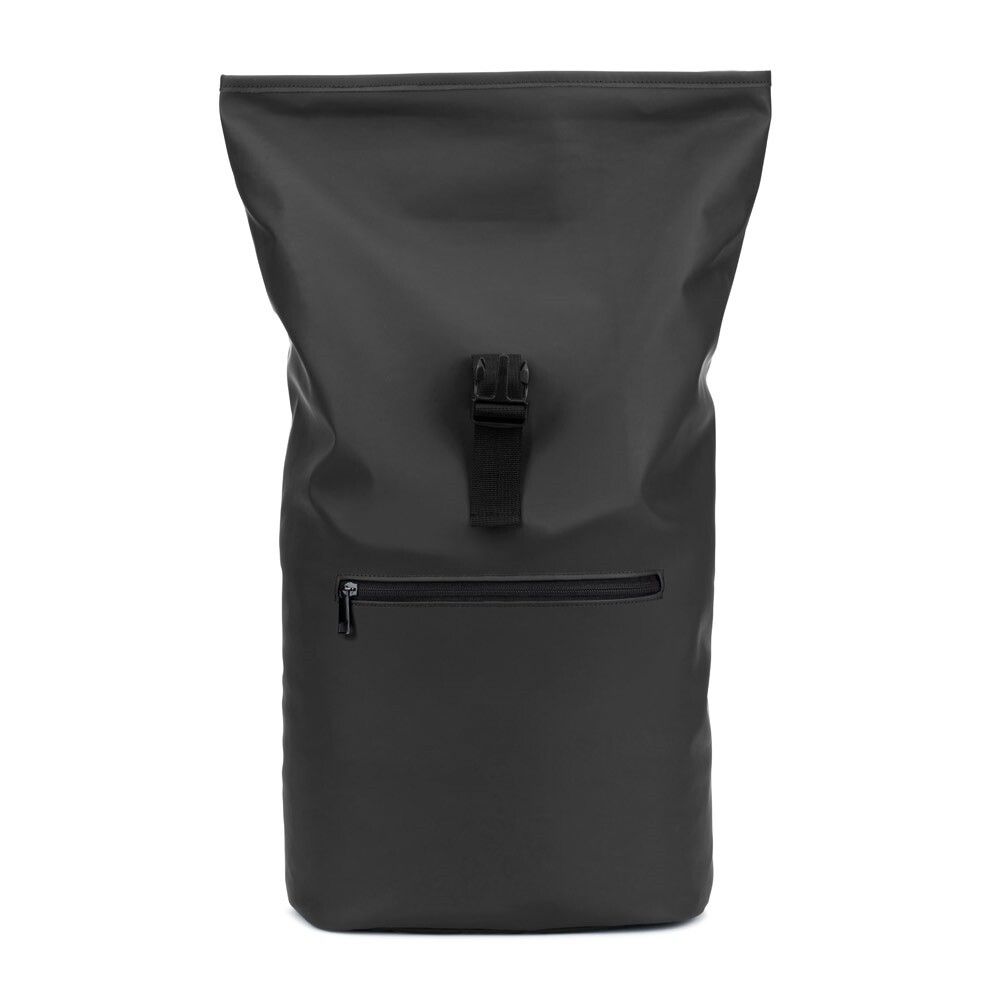 PORTLAND Roll-Top-Rucksack aus PU mit Laptopfach, 16“ - schwarz-489