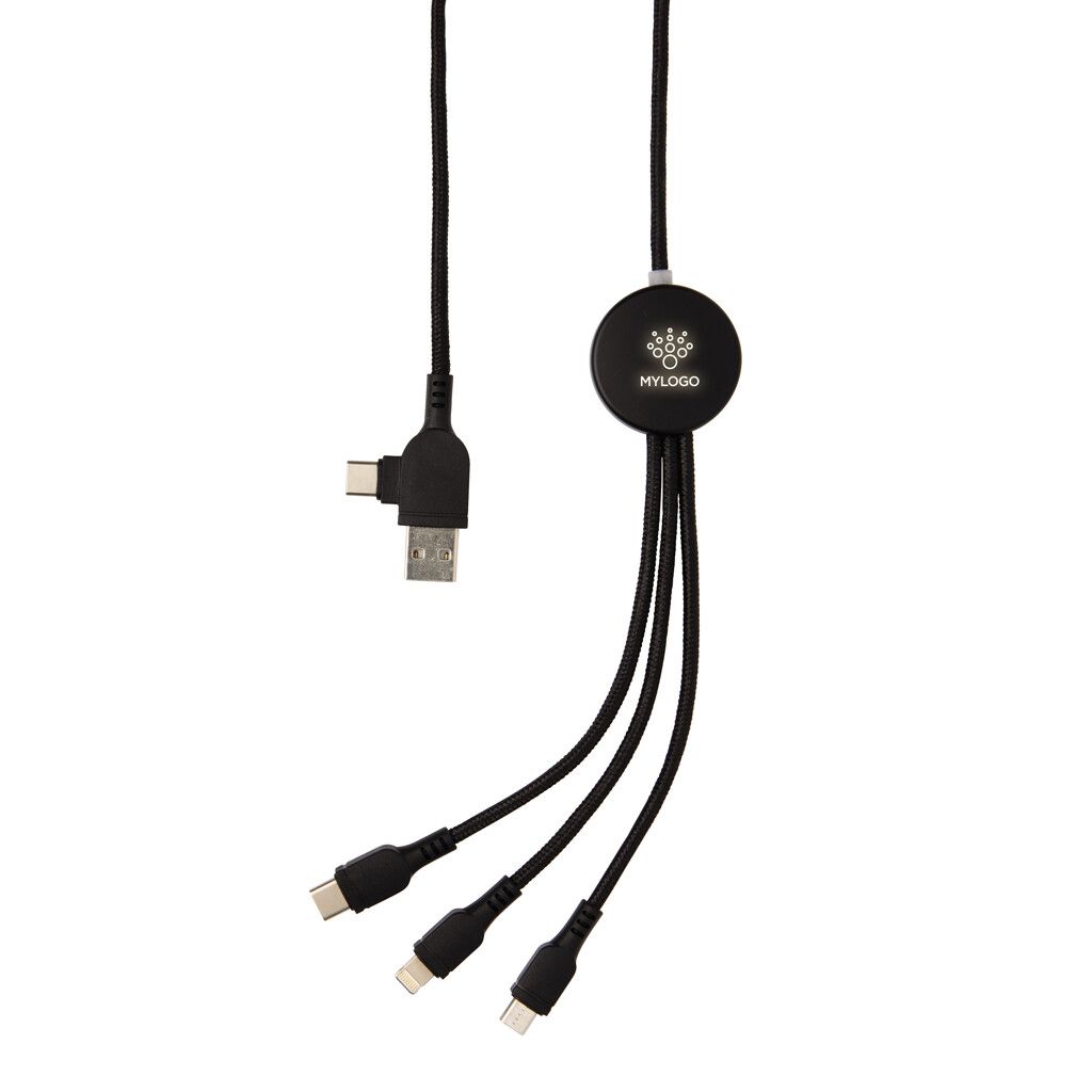 Light-Up Logo 6-in-1 Kabel - schwarz-552