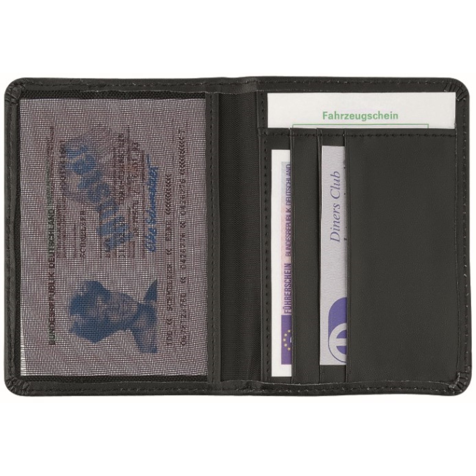 CreativDesign® Ausweistasche "Orga" - schwarz-122