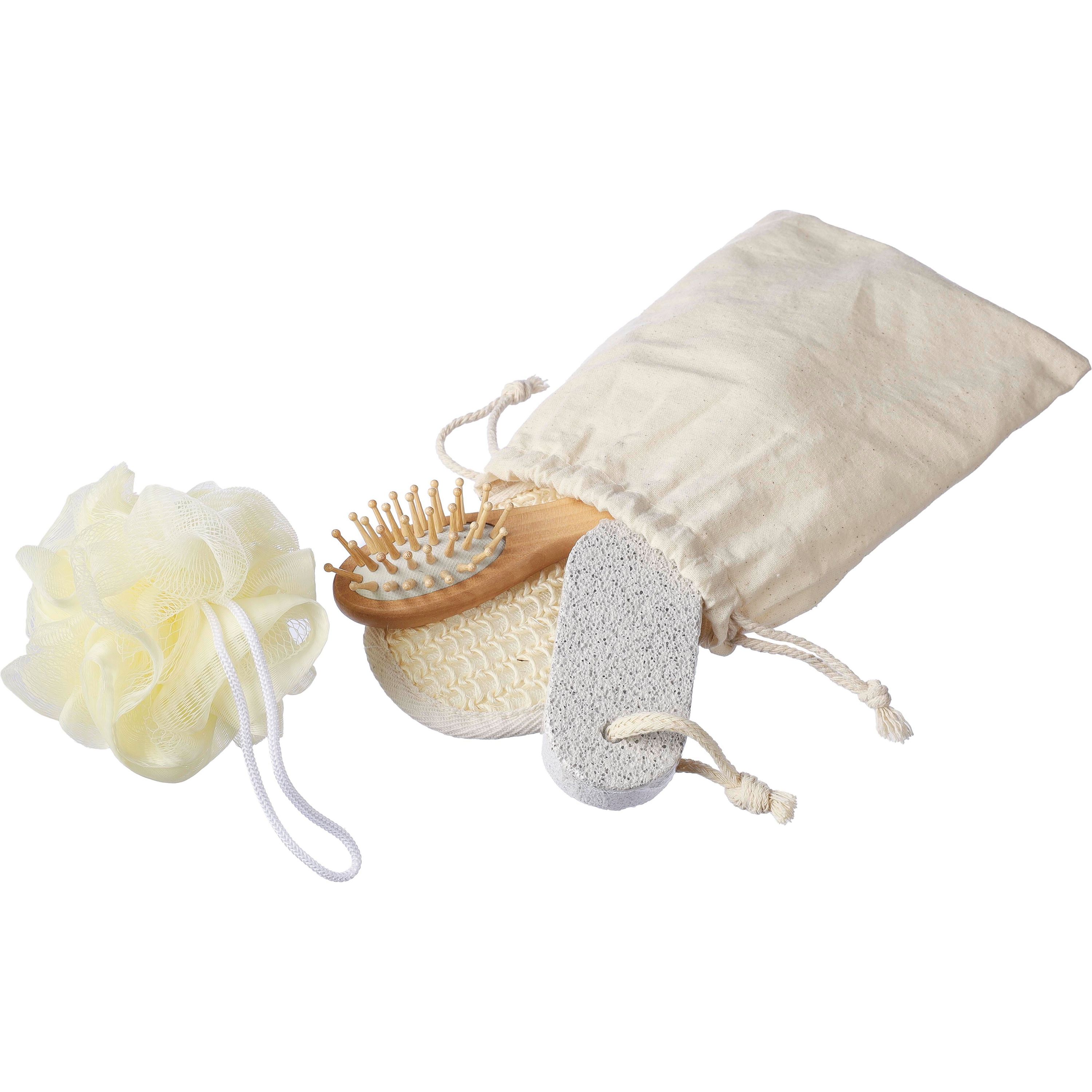 Badeset aus Baumwolle Jean - khaki-923