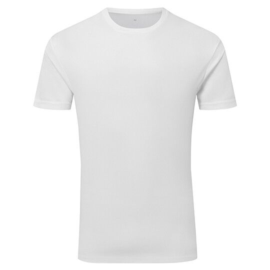 TriDri® Ion-Charge recycled textured tee - white-616