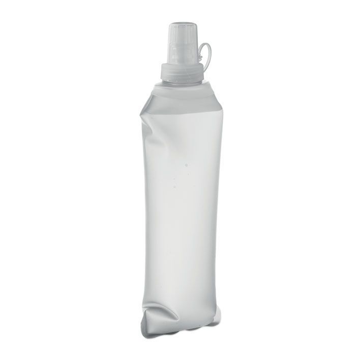 Faltbare Wasserflasche 500ml BITER - transparent weiß-172