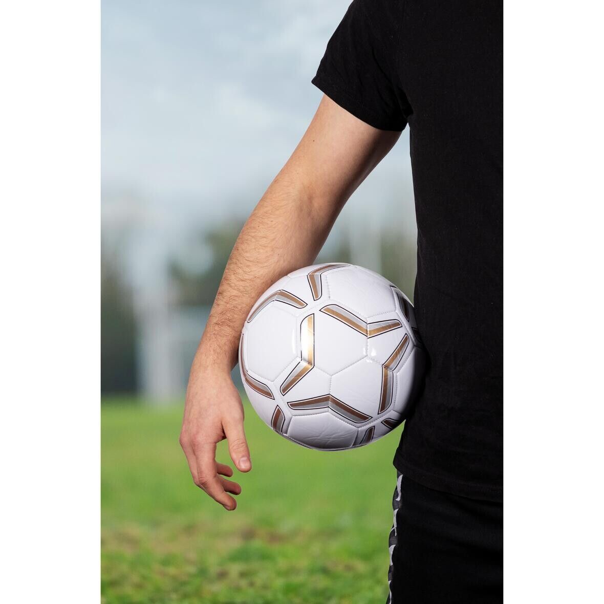 Fußball Strike, groß - weiß - gold - silber-245