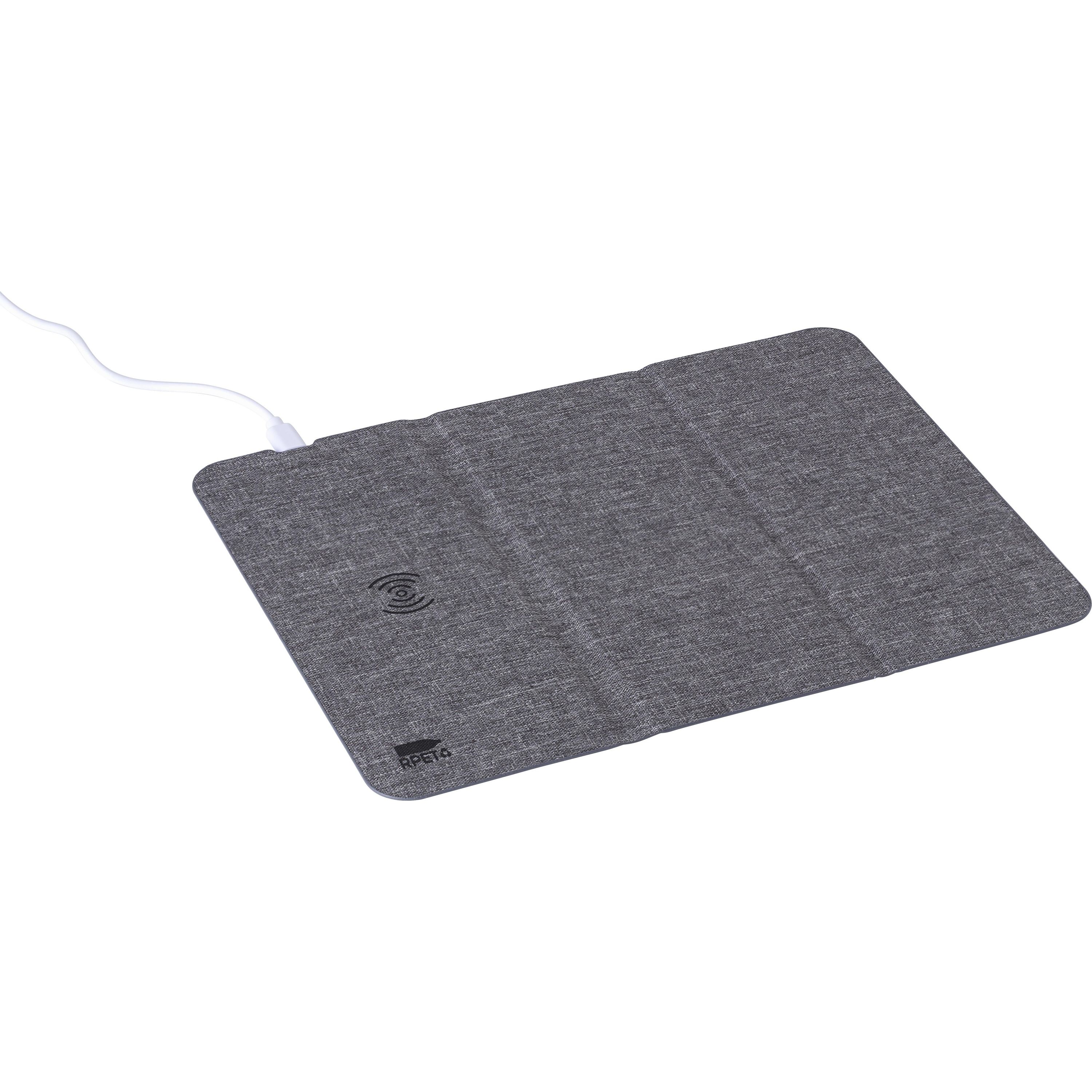 rPET kabellose Schnell-Ladematte Selene - grau-59