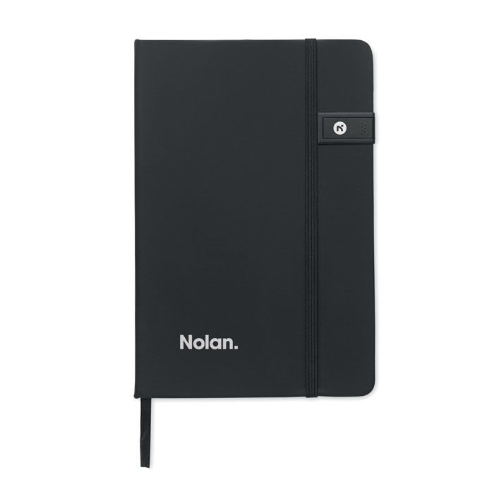 DIN A5 Notizbuch inkl. USB USBNOTE - schwarz-338