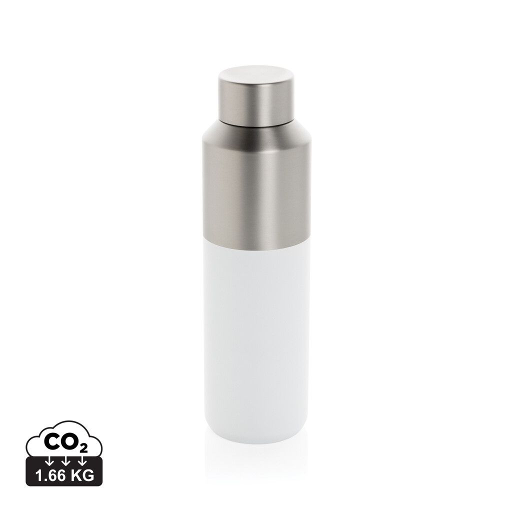 Fluid Flasche aus RCS-zertifiziert recyceltem Stahl, 600ml - weiß-121