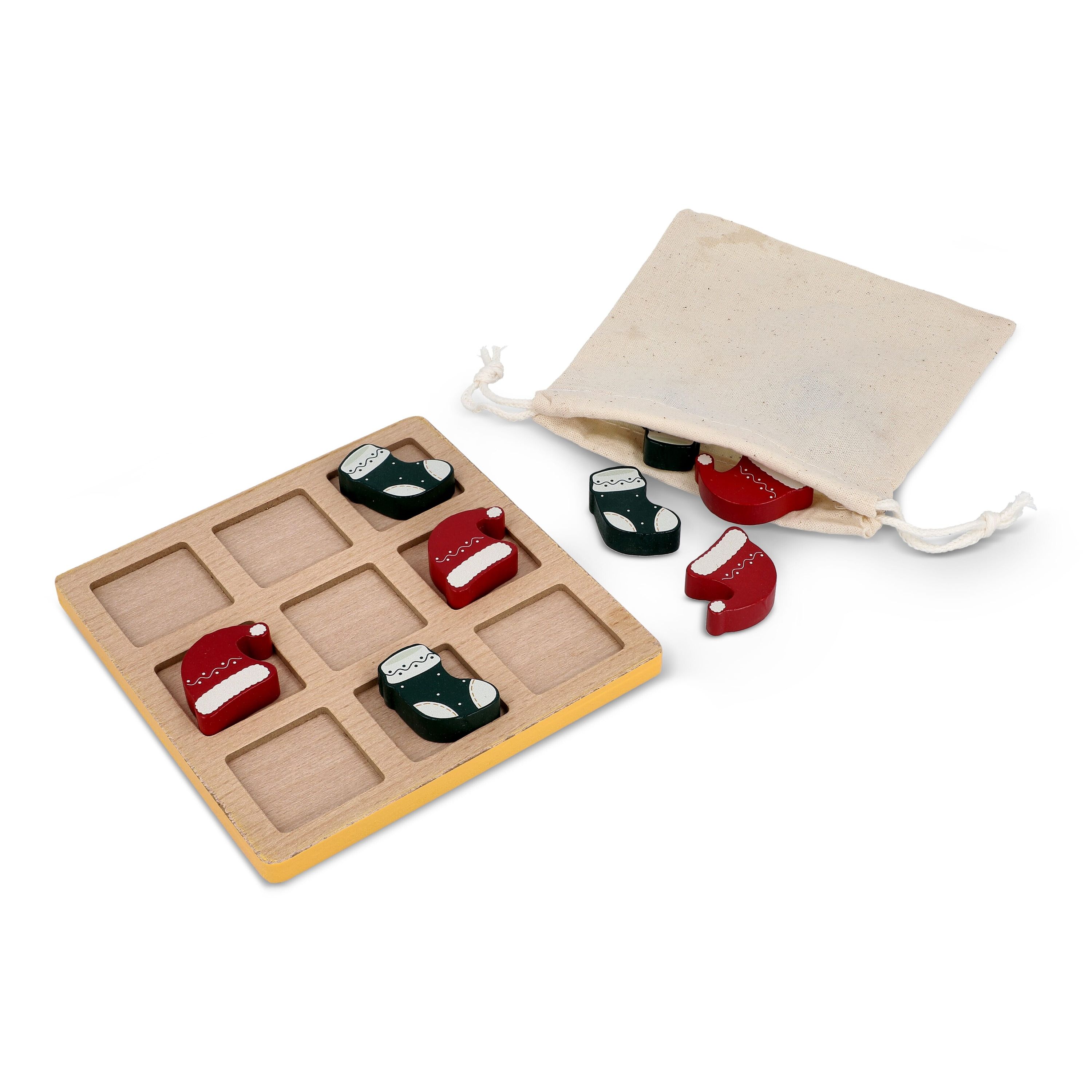Weihnachts-Tic-Tac-Toe aus Holz - neon sortiment-433