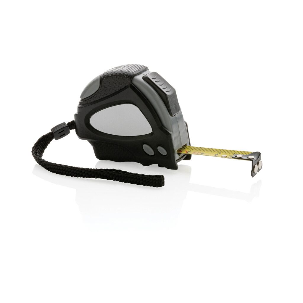 Auto-Stop-Maßband aus recyceltem Kunststoff, 3m/16mm - schwarz-738