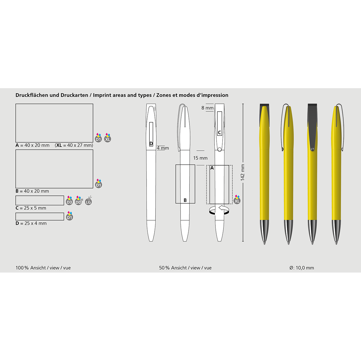 Drehkugelschreiber Cobra high gloss MMn - hellgrün-398