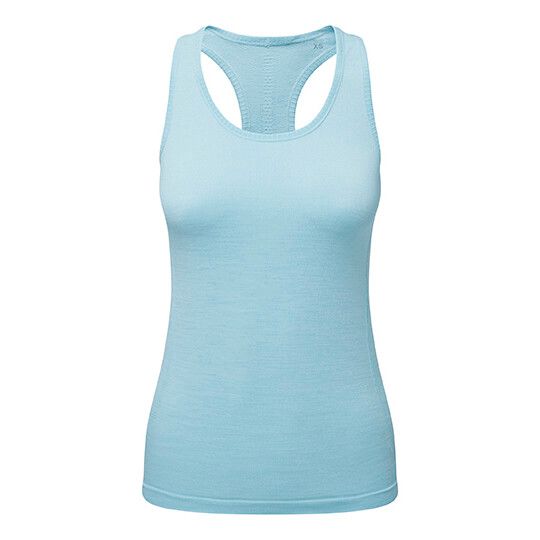 Women´s Recycled Seamless ´3D Fit´ Multi-Sport Flex Vest - sky blue melange-277