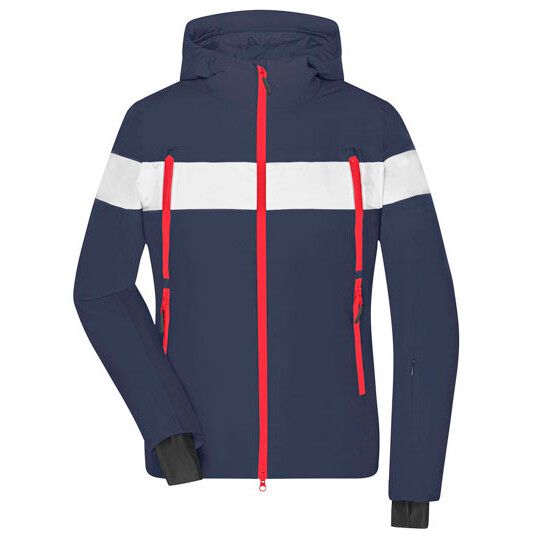 Ladies´ Wintersport Jacket - black - white - light red-761