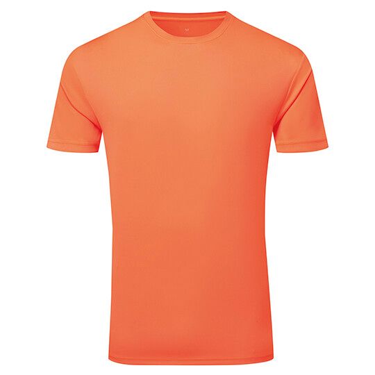 TriDri® Ion-Charge recycled textured tee - lightning orange-555