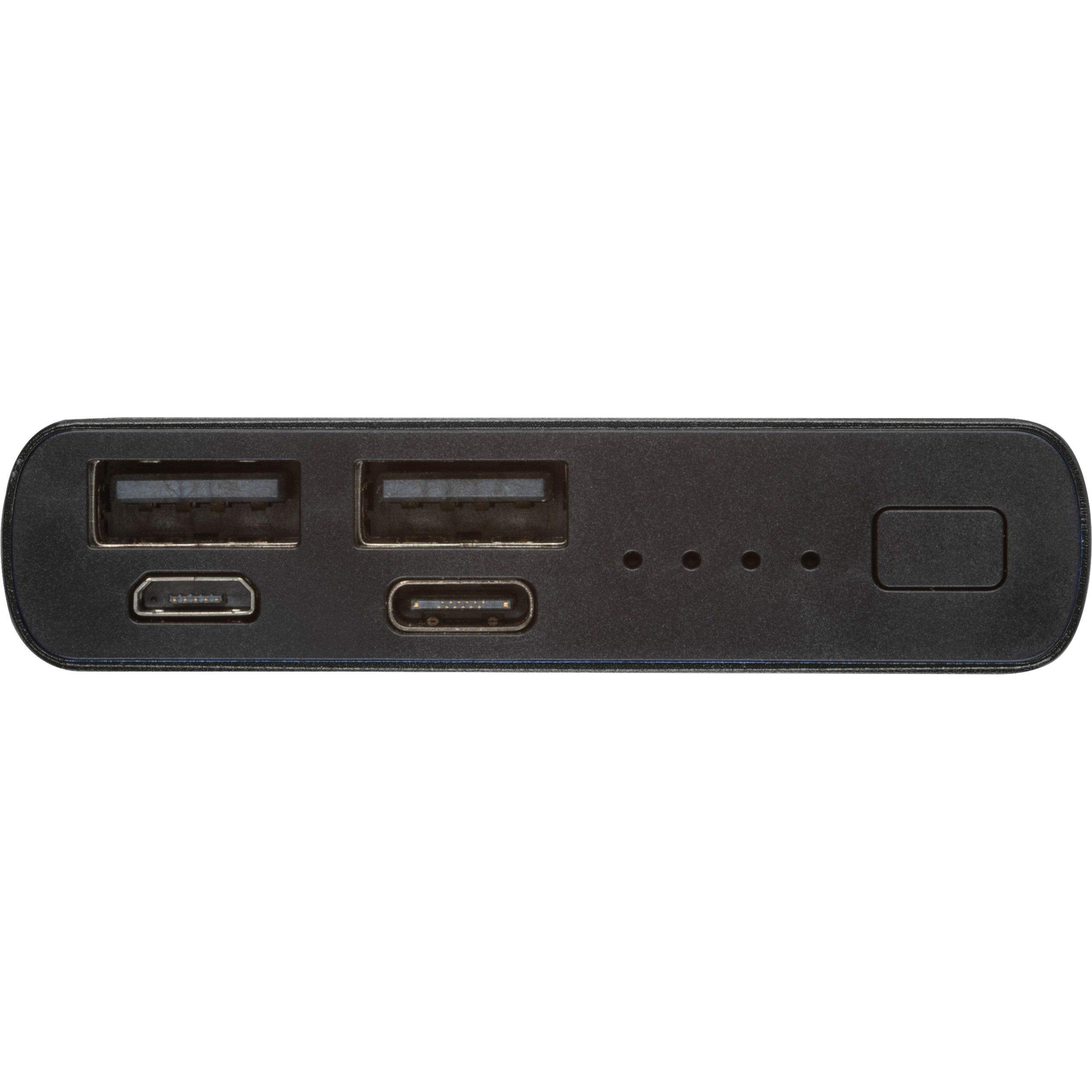 Powerbank aus recyceltem Aluminium 10.000 mAh  - schwarz-459