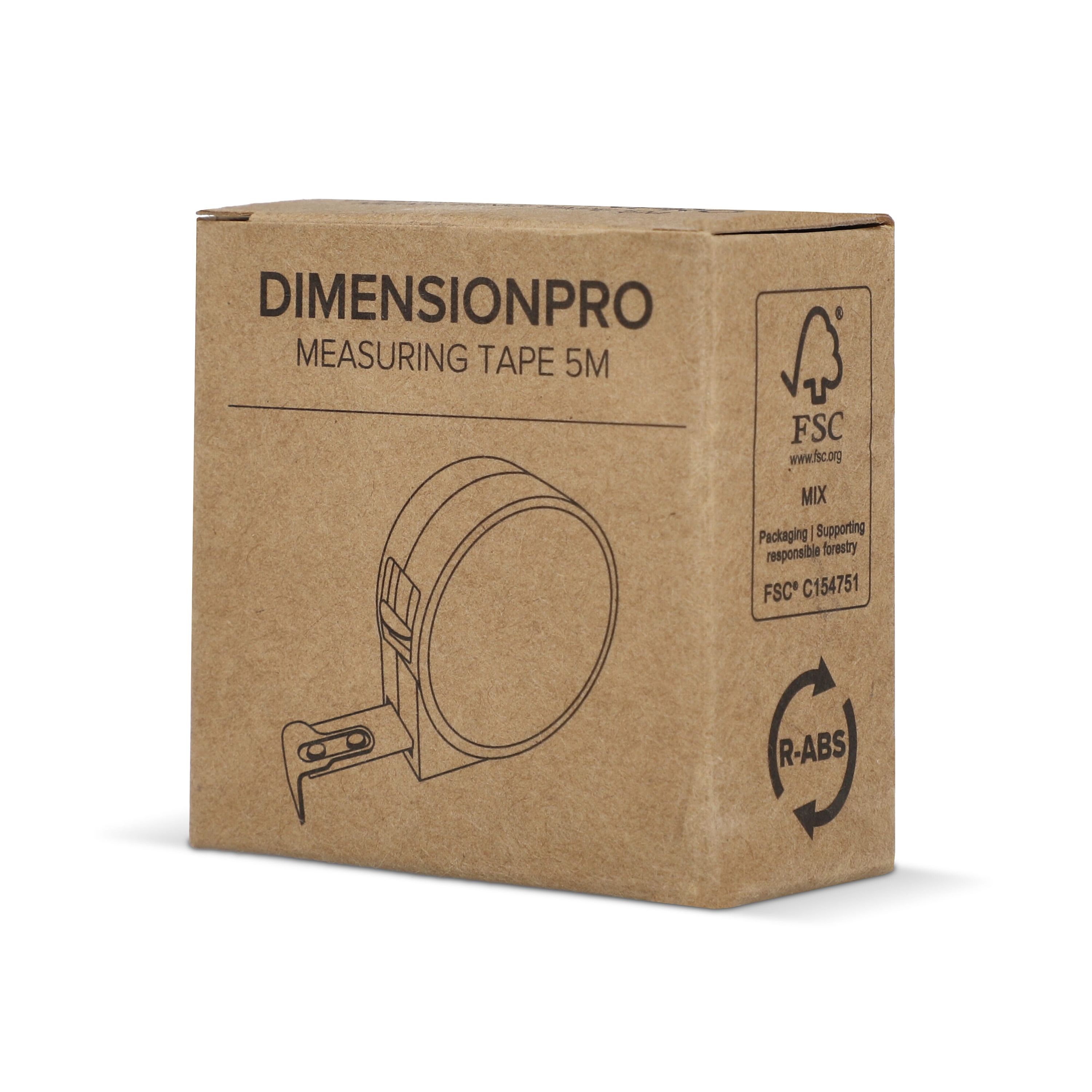 DimensionPro Rollmaßband 5M - gelb-930
