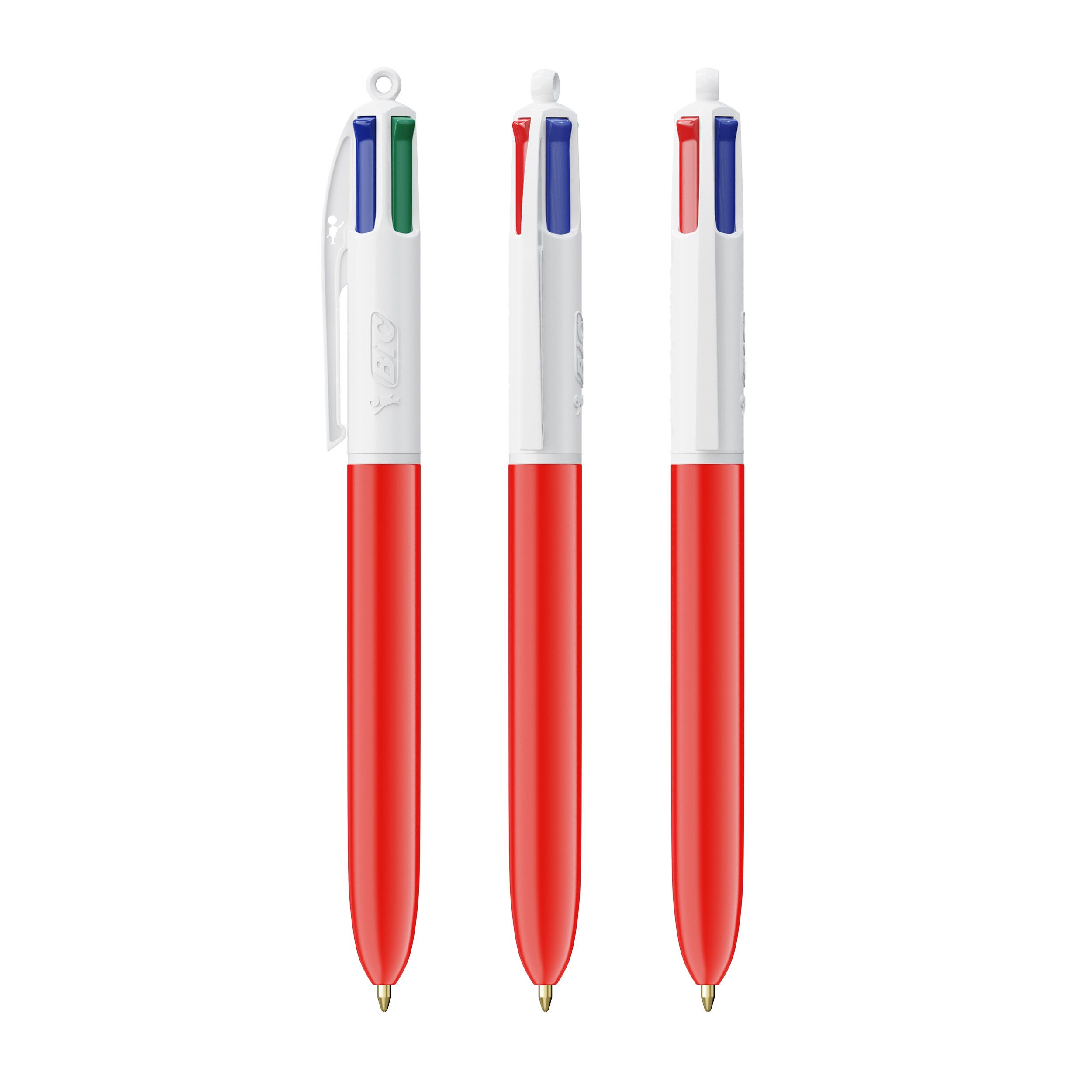 BIC® 4 Colours® Kugelschreiber - weiß - rot-467
