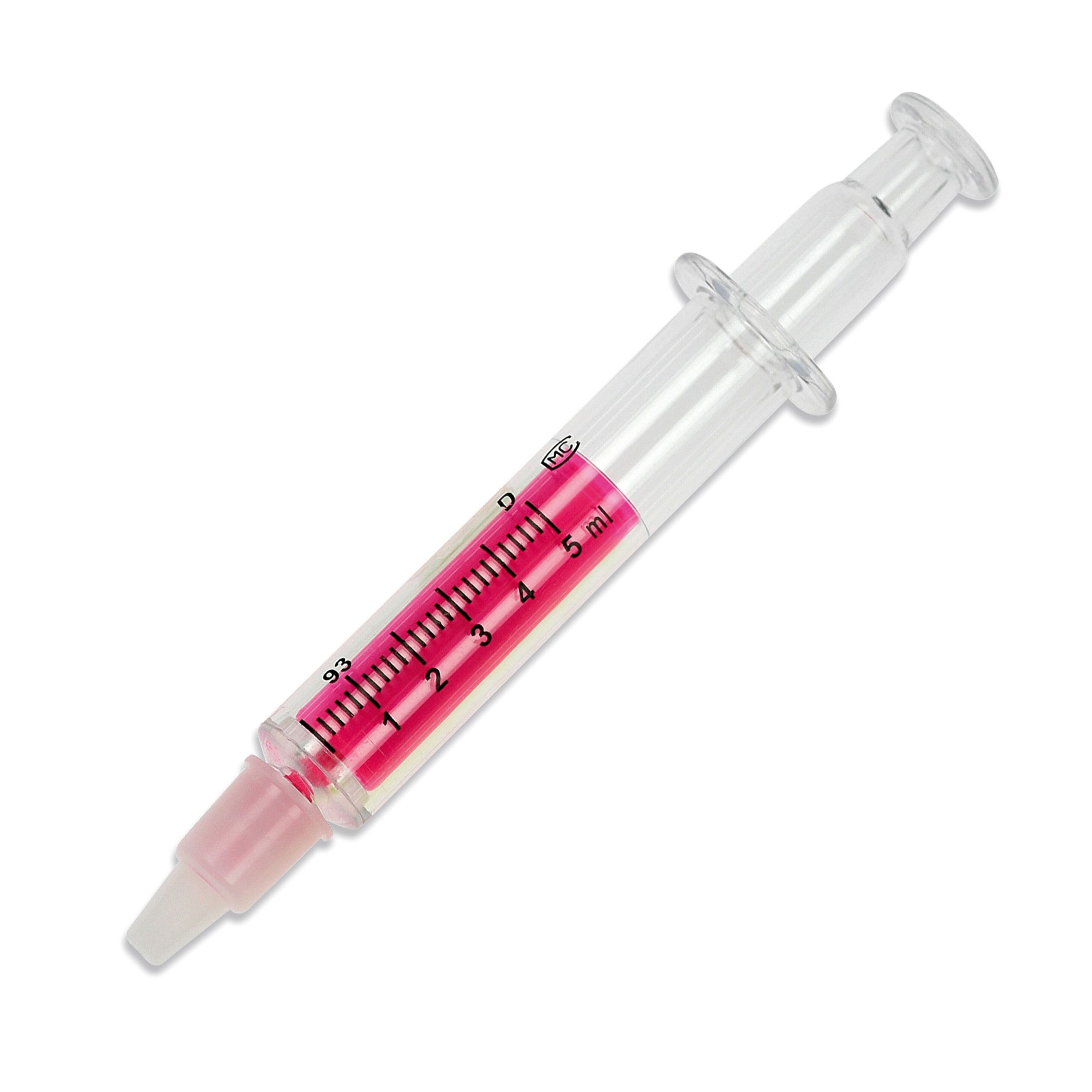 Spritzen-Textmarker - transparent  -  rosa-27