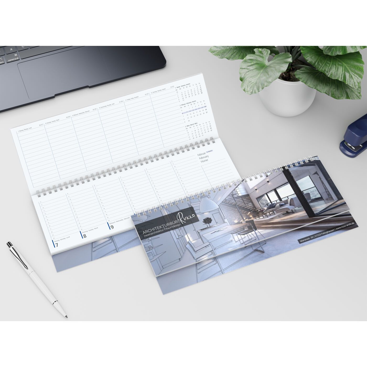 Tisch-Querkalender Compact-165