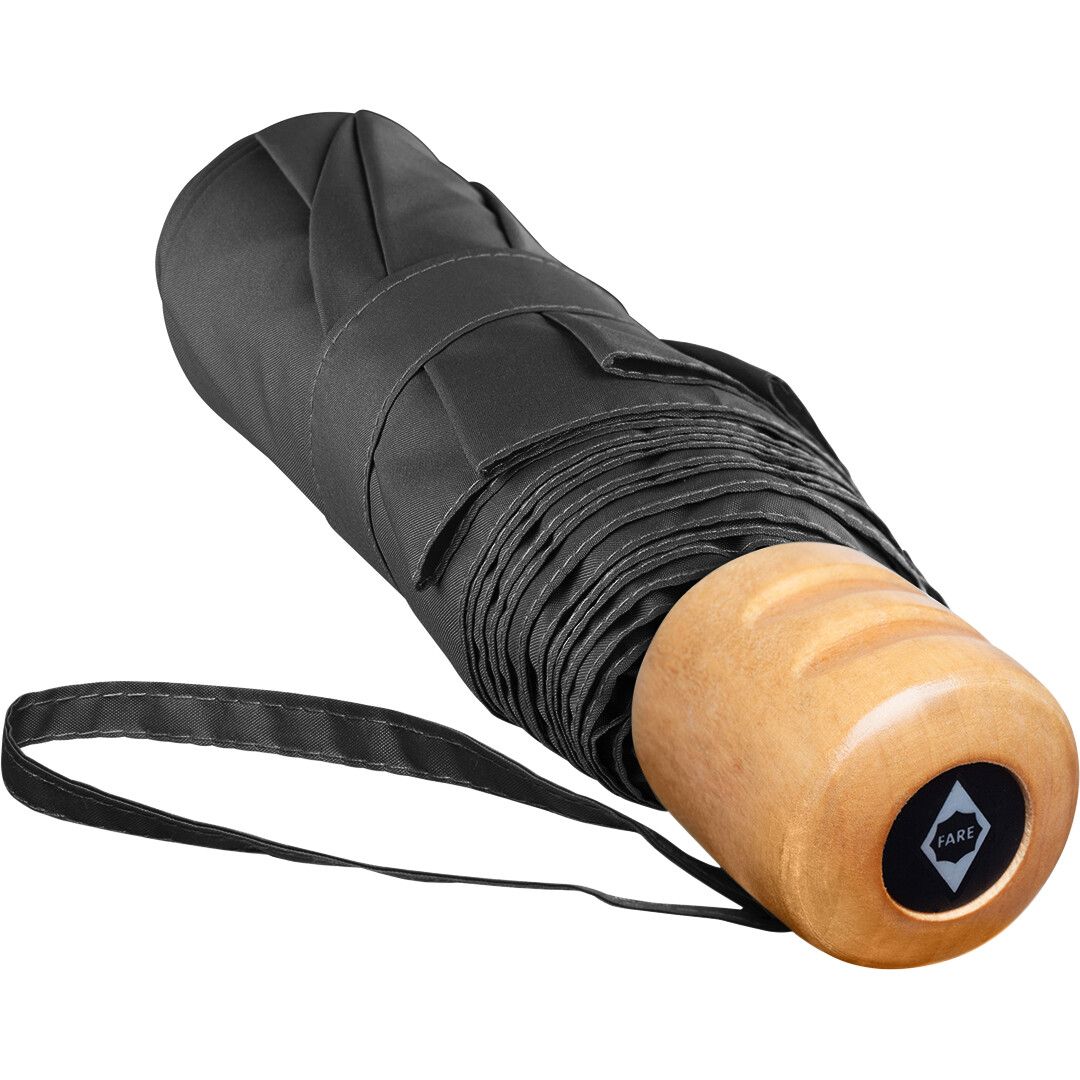 Taschenschirm ÖkoBrella Shopping mit waterSAVE® Bezug Ø98 cm - schwarz-99