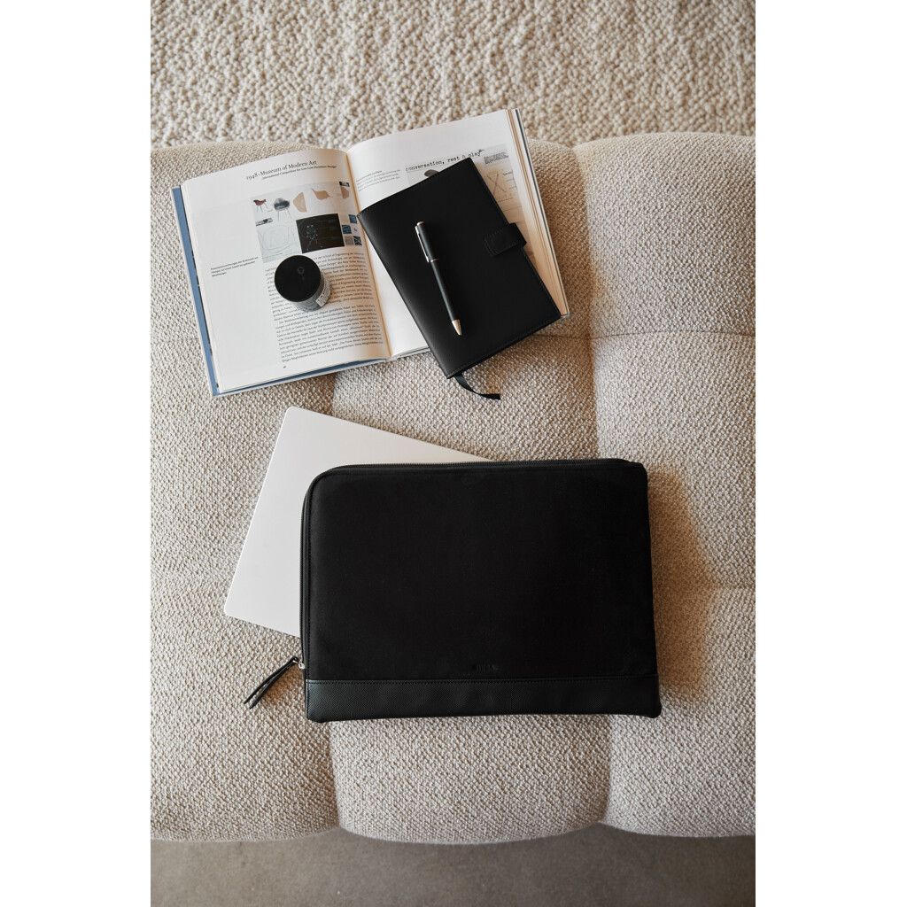 VINGA Marlow 14" Laptop Sleeve aus RCS recyceltem Polyester - schwarz-322