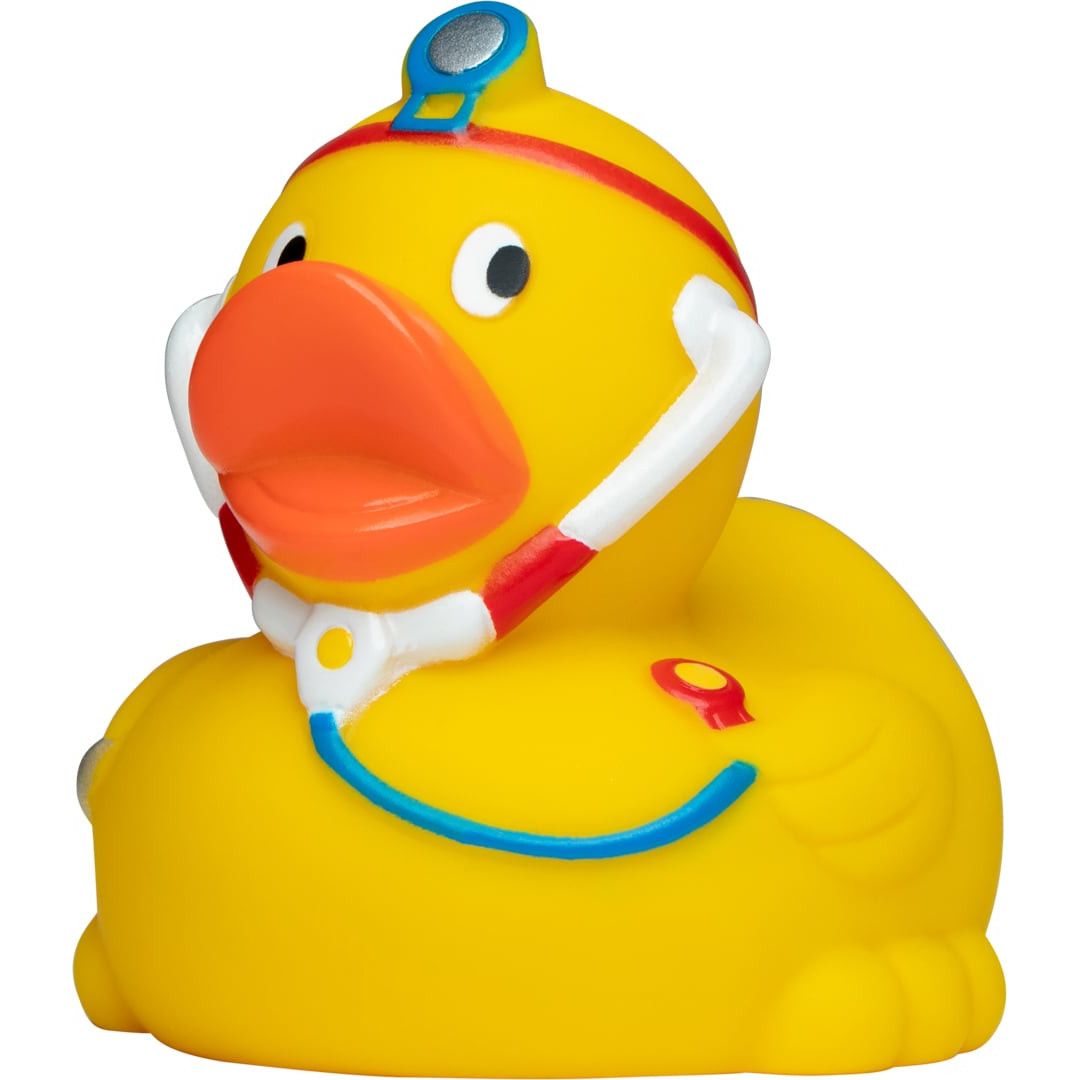 Quietsche-Ente Doktor - bunt-200