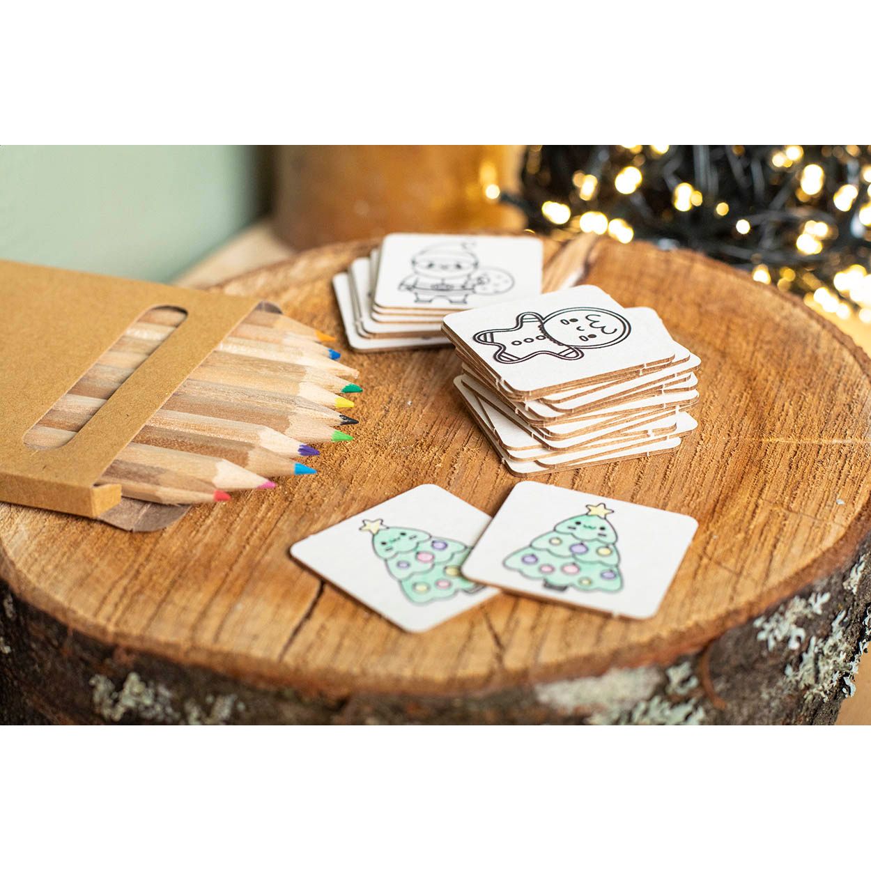 Coloxmor Weihnachts-Memoryspiel zum Ausmalen - natur-268