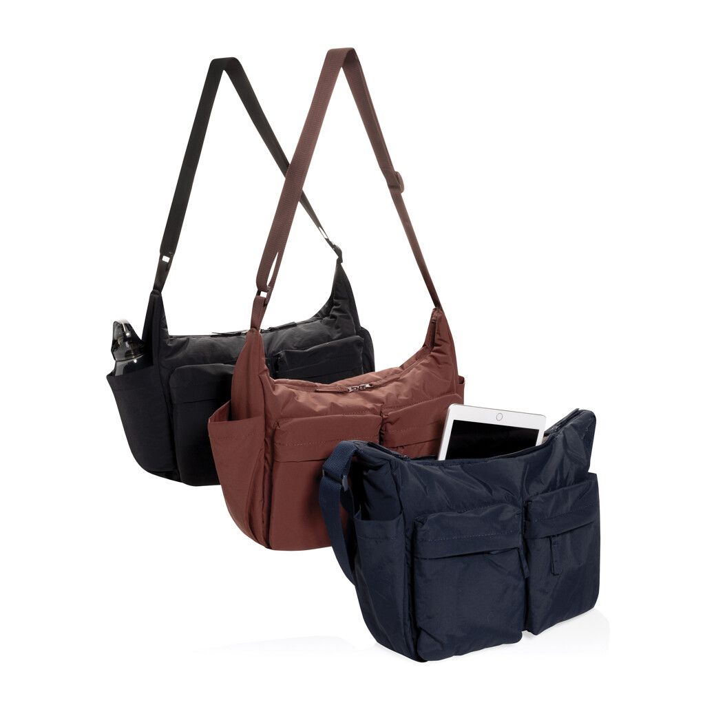 KENTO URBAN gepolsterte Crossover-Tasche aus RCS rec. Nylon - schwarz-533