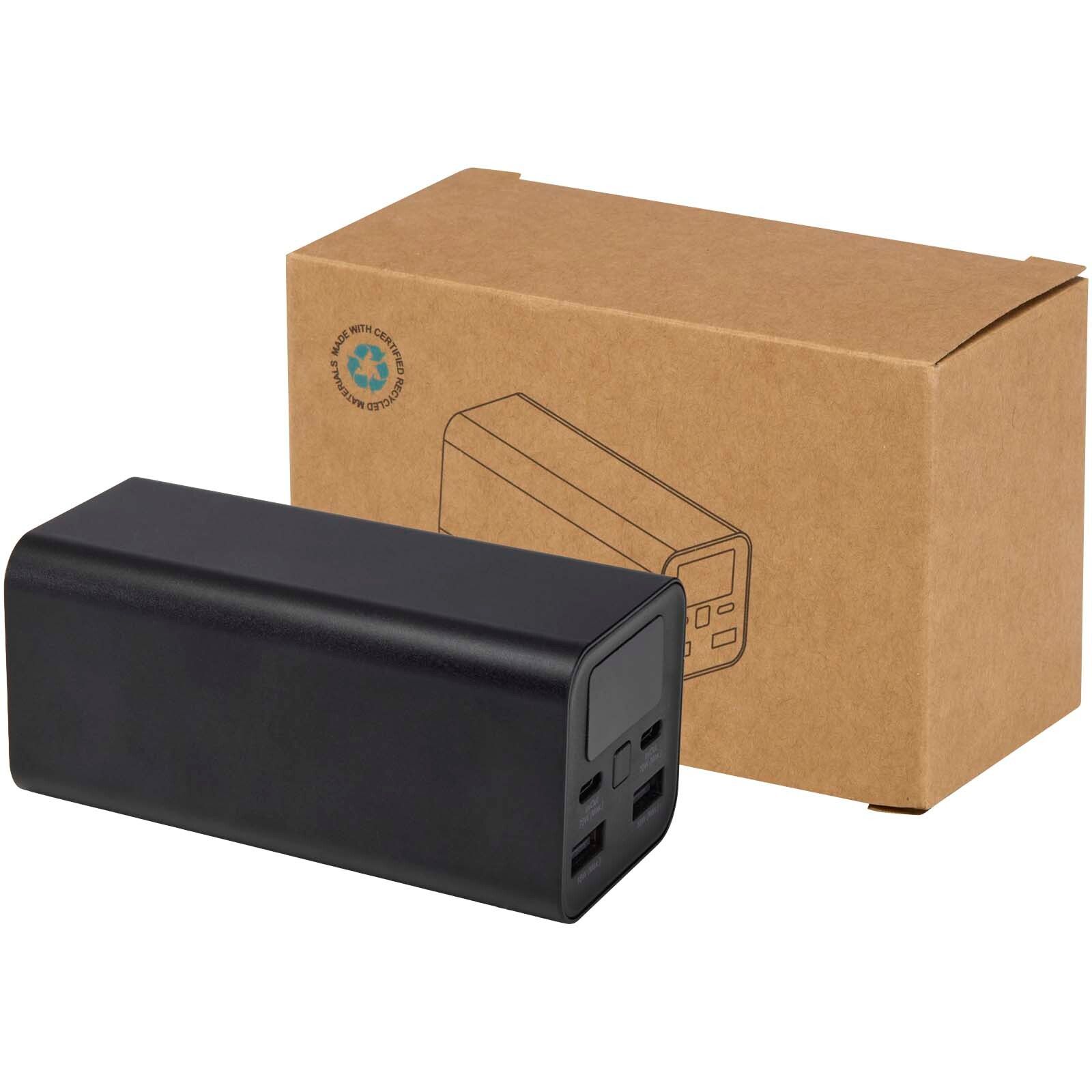 Acamar 70 W 20.000 mAh Laptop Powerbank aus recyceltem Aluminium - schwarz-250