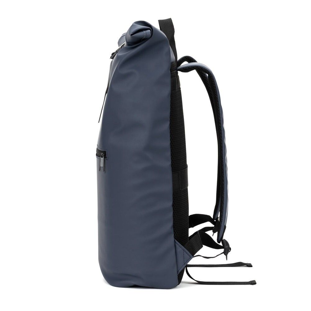 PORTLAND Roll-Top-Rucksack aus PU mit Laptopfach, 16“ - blau-32