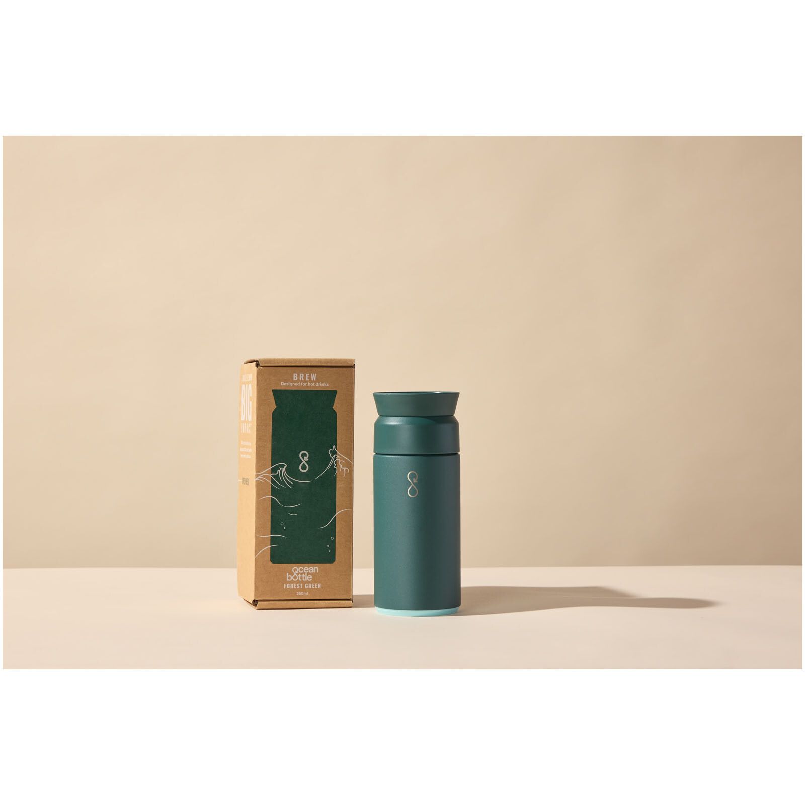 Ocean Bottle 350 ml Brew Flask - waldgrün-937