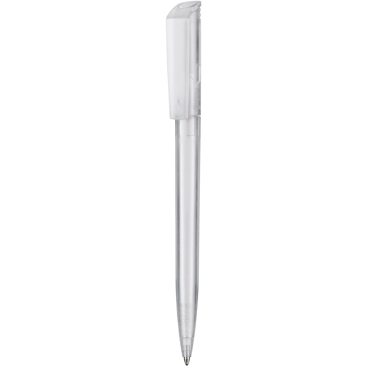 Kugelschreiber FLIP TRANSPARENT - frost-weiss-956