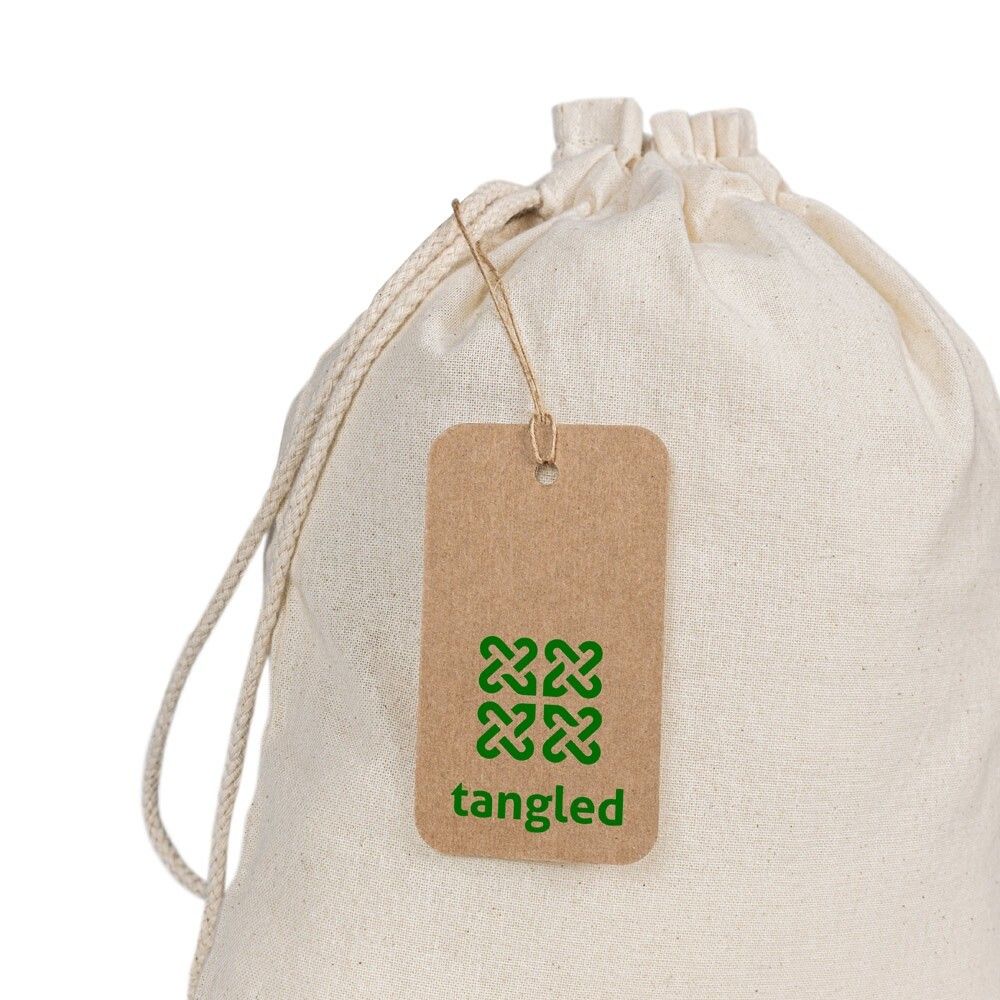 LABEL RECTANGULAR Rechteckiges Etikett aus 100% Recyclingpapier - natur-207